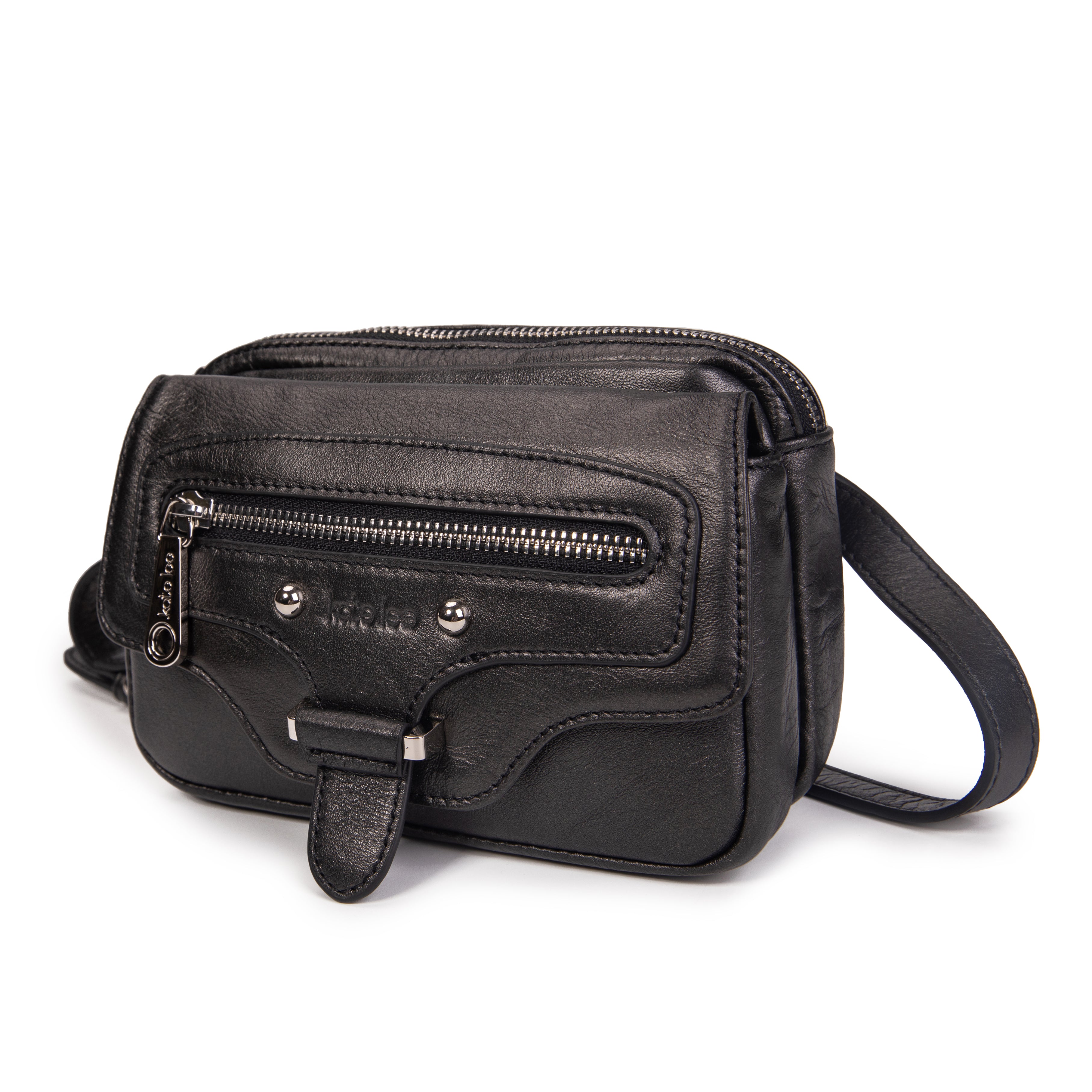 kate-lee-hena-sac-bandouli-re-cuir-noir-nacr image 2