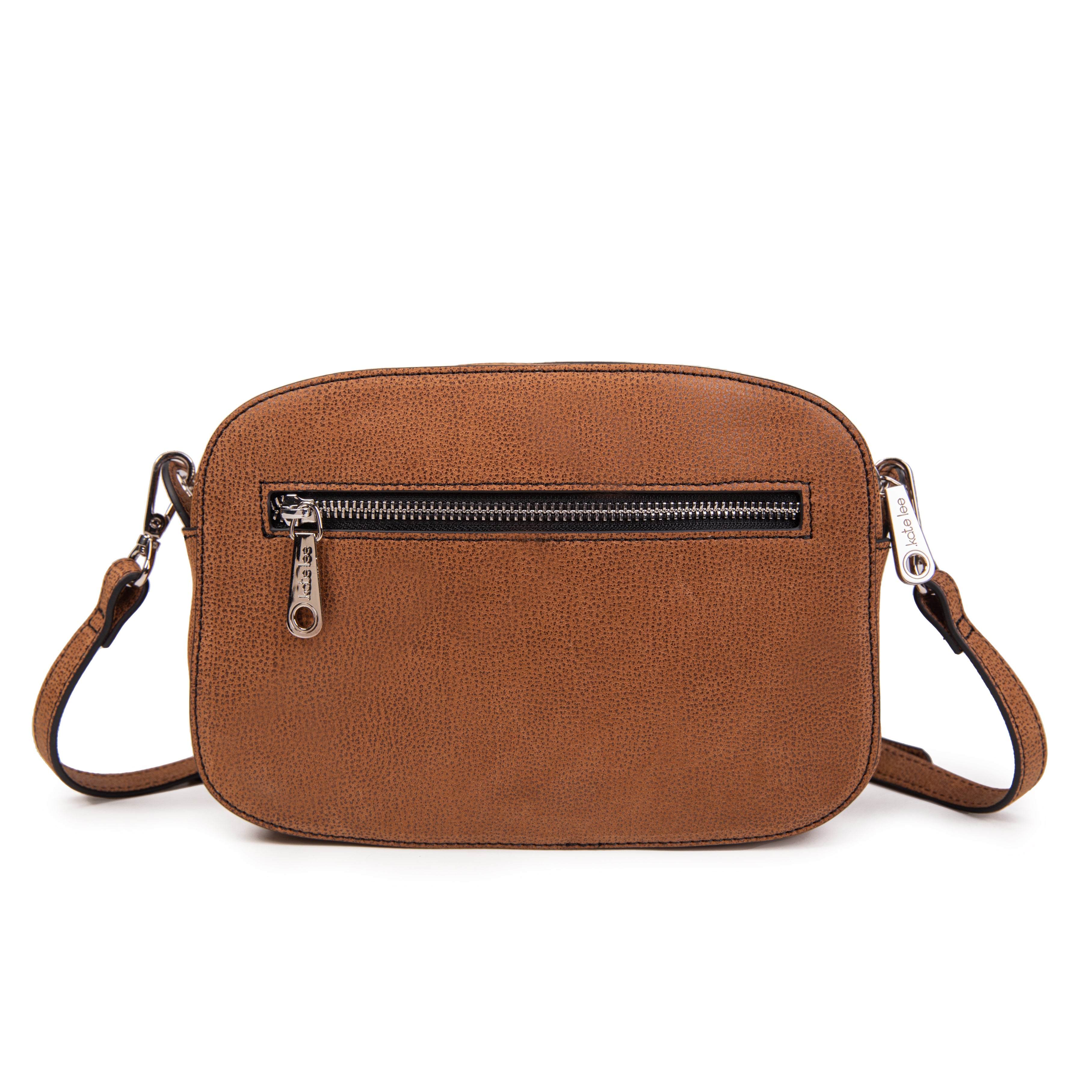 kate-lee-ren-e-sac-bandouli-re-cuir-camel-grain-2-poches image 4