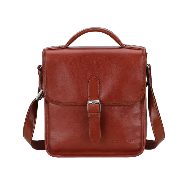 arthur-et-aston-tahoma-sacoche-cuir-marron-homme-vachette image 1