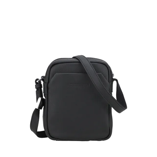 arthur-et-aston-sim-on-sac-travers-cuir-noir-homme image 1