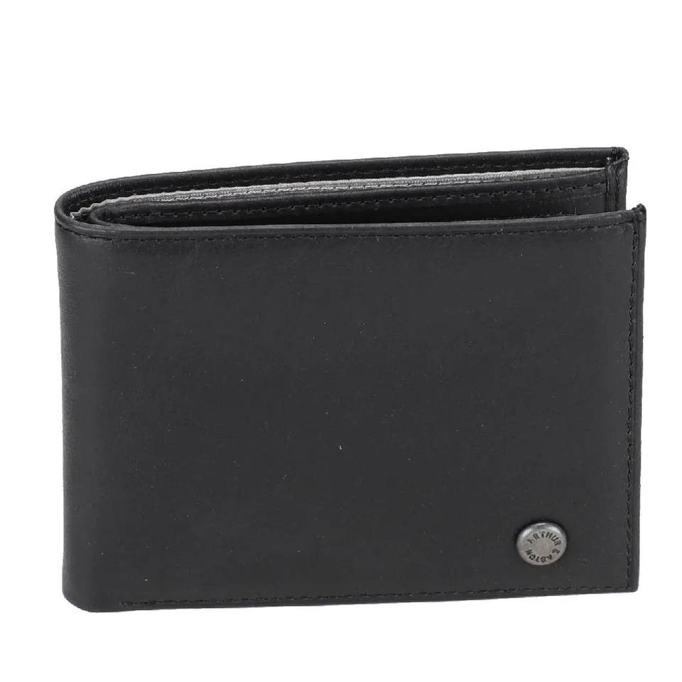 arthur-et-aston-cosmo-portefeuille-cuir-noir-italien image 1