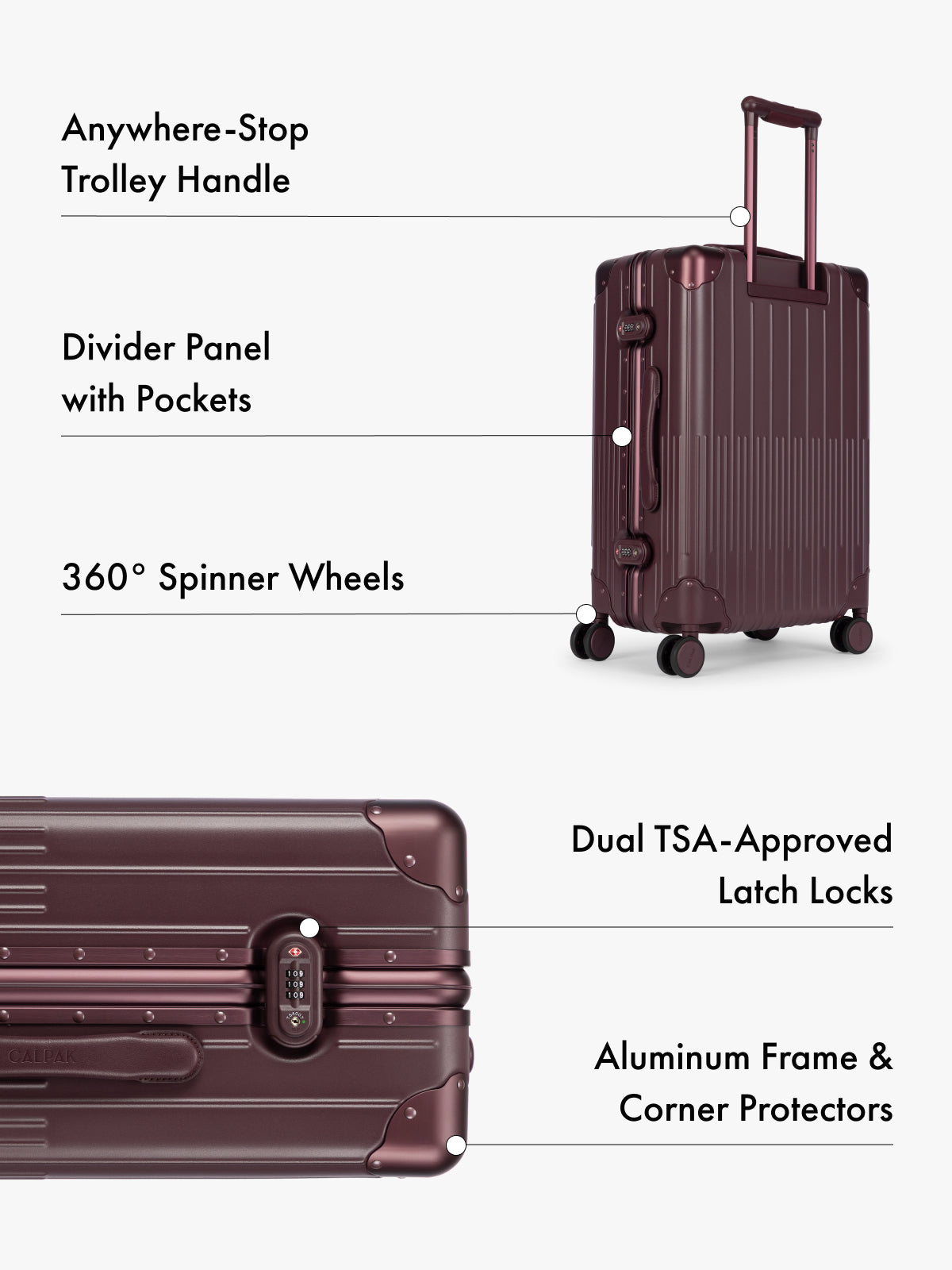 calpak-vault-medium-valise-rigide-mushroom-coque-dure-tsa image 3