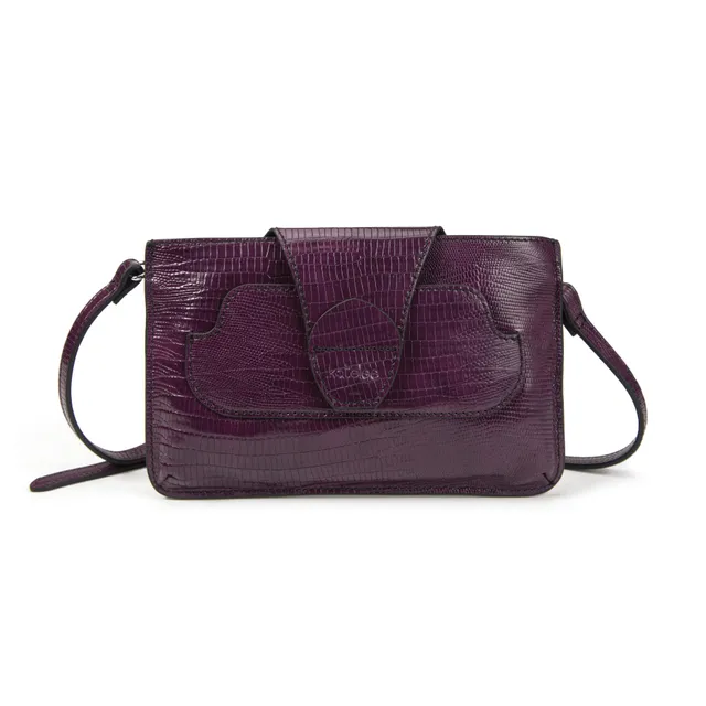 kate-lee-pochettes-pochette-lp-cuir-l-zard-violet image 1