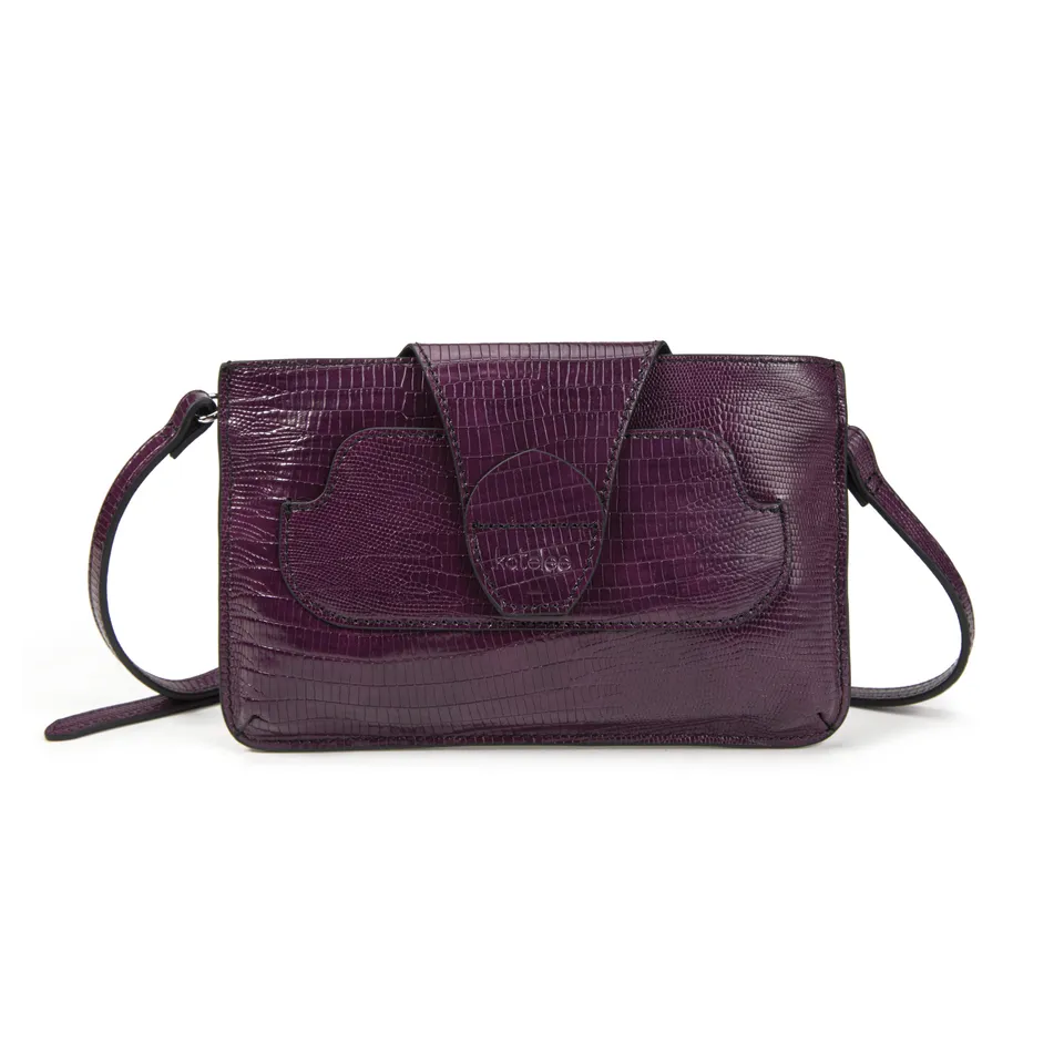 kate-lee-pochettes-pochette-lp-cuir-l-zard-violet image 1