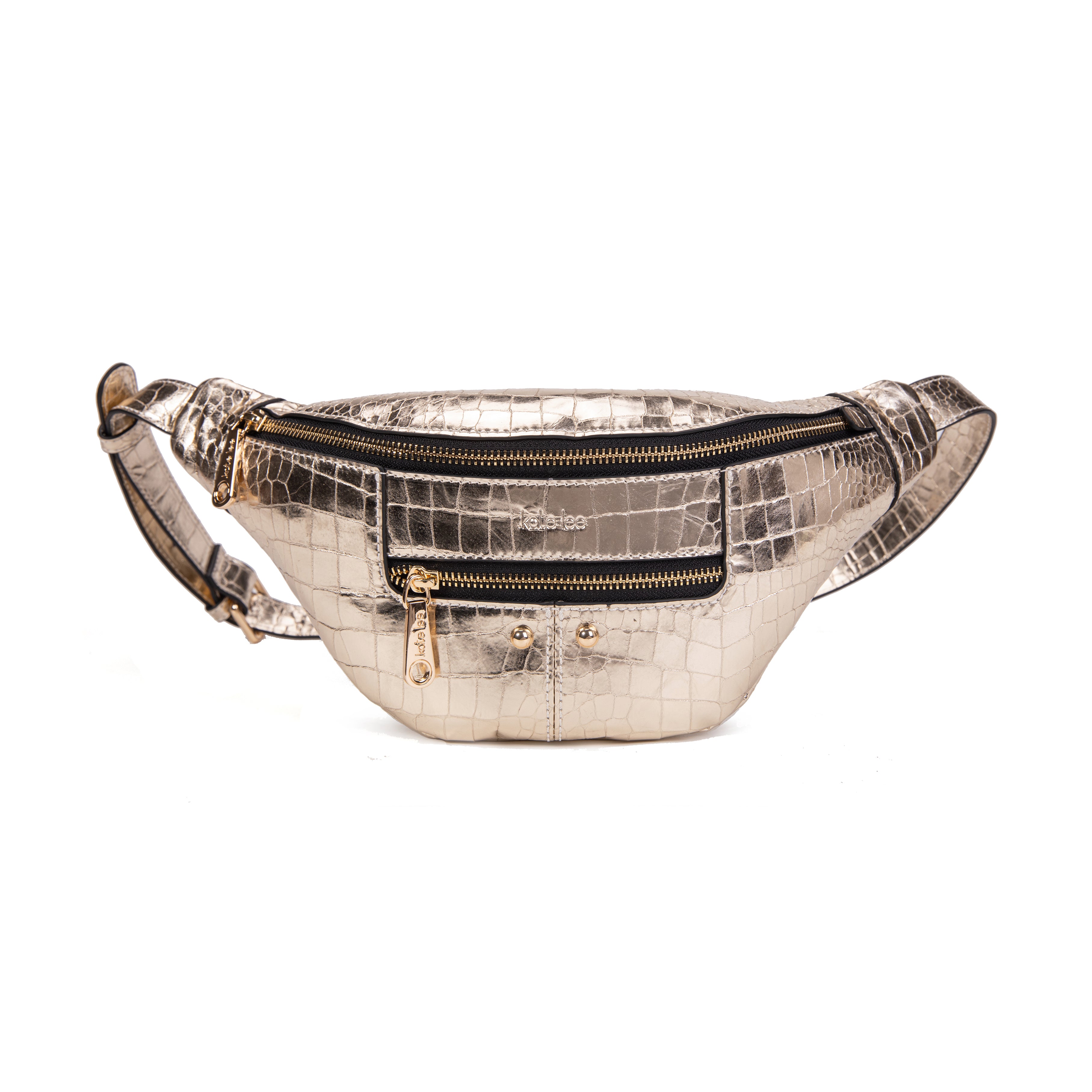 kate-lee-triomf-sac-banane-cuir-dor-serpent image 2