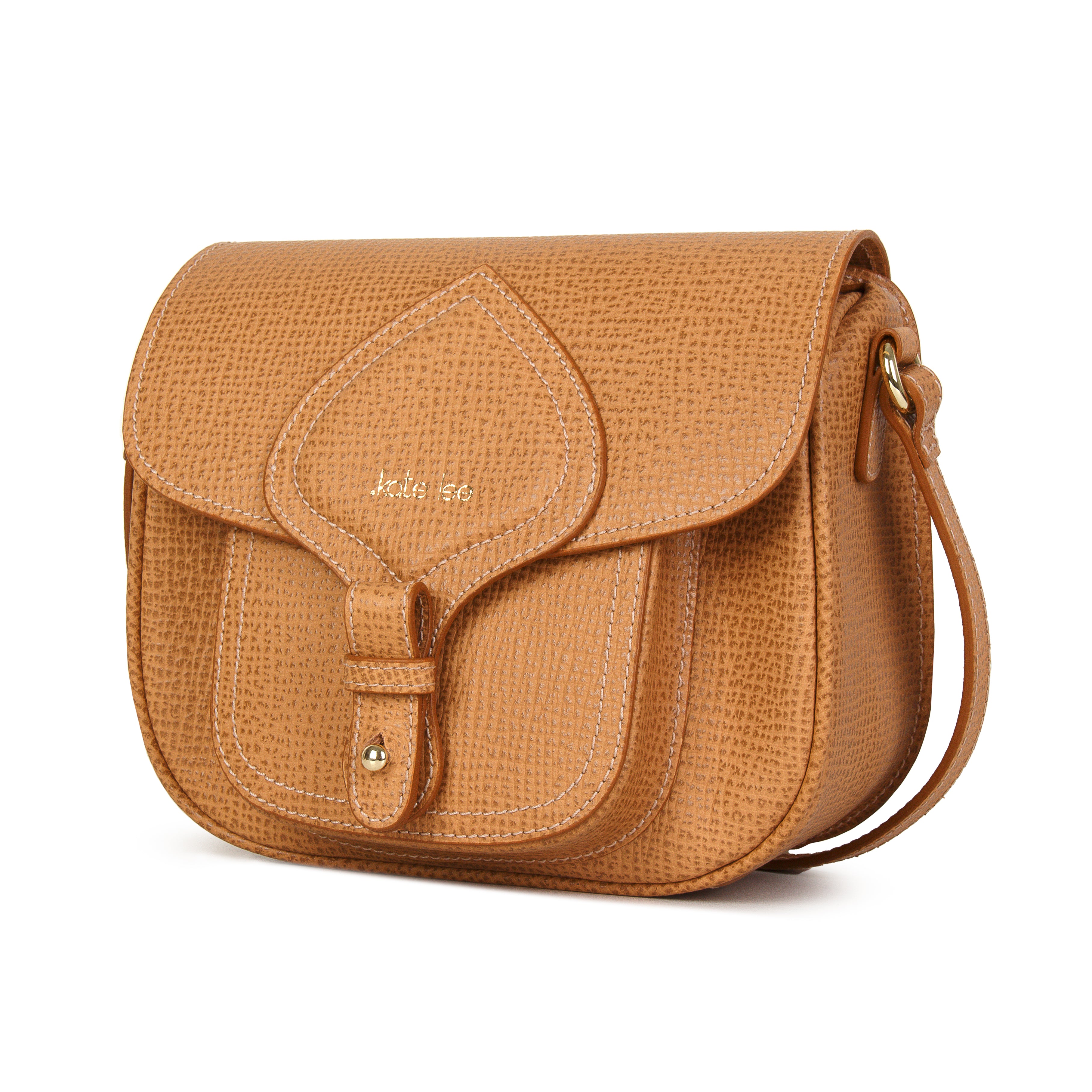 kate-lee-emelyne-sac-bandouli-re-camel-vachette image 2