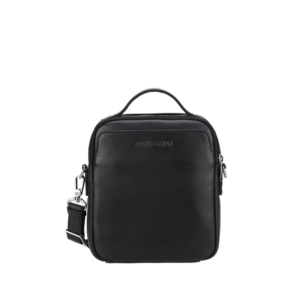 arthur-et-aston-ange-sacoche-m-cuir-noir image 1