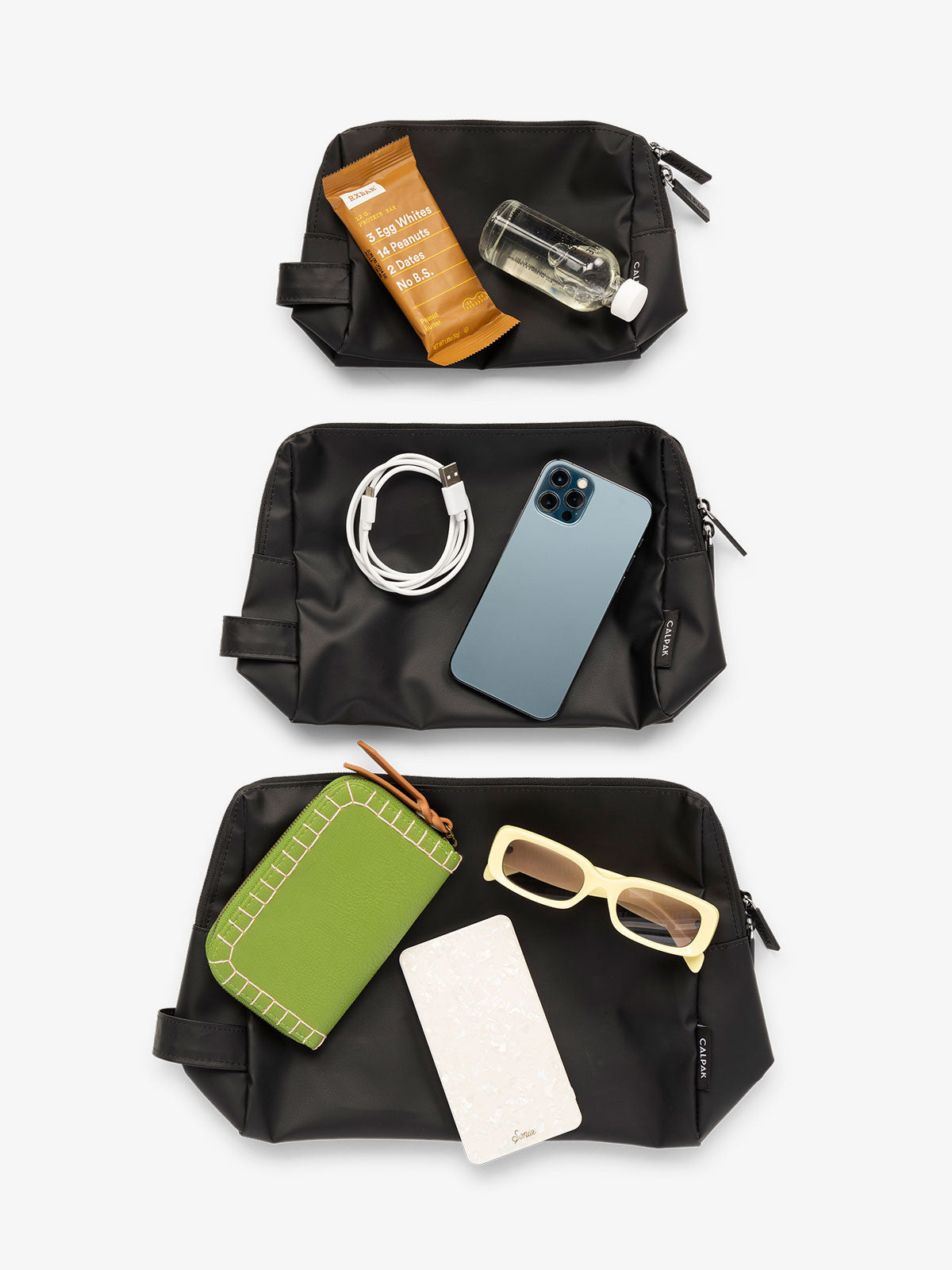 calpak-packing-cubes-water-resistant-zip-pouch-trousse-lot-3-impermeable image 3