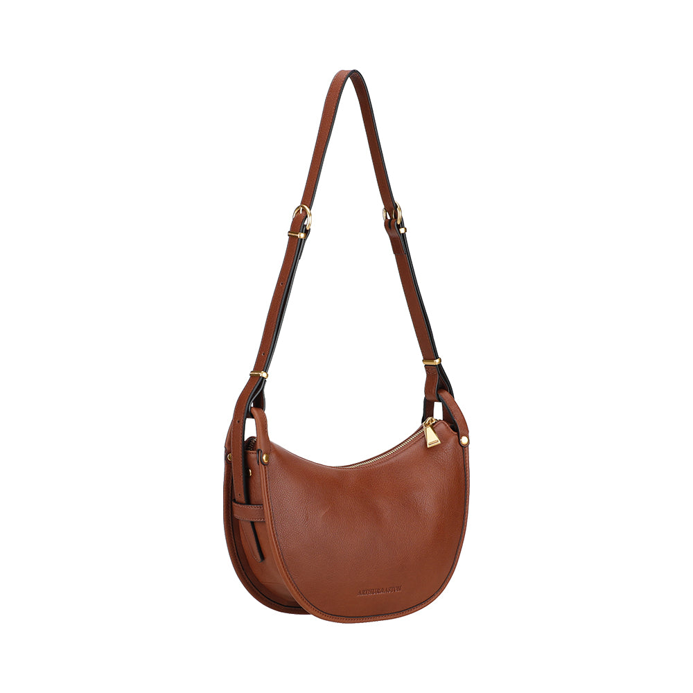 arthur-et-aston-cassidy-sac-paule-cuir-demi-lune-cognac image 7