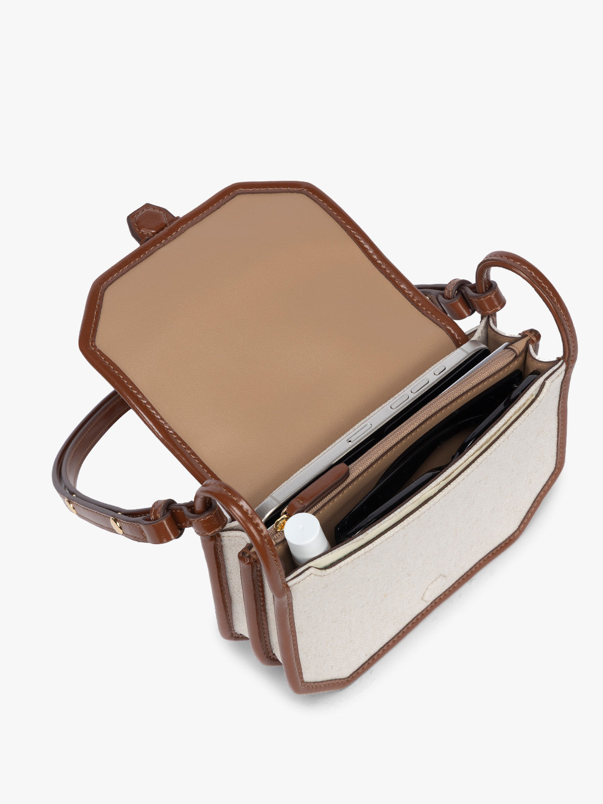 calpak-colette-crossbody-sac-bandouli-re-natural-navy-toile image 4