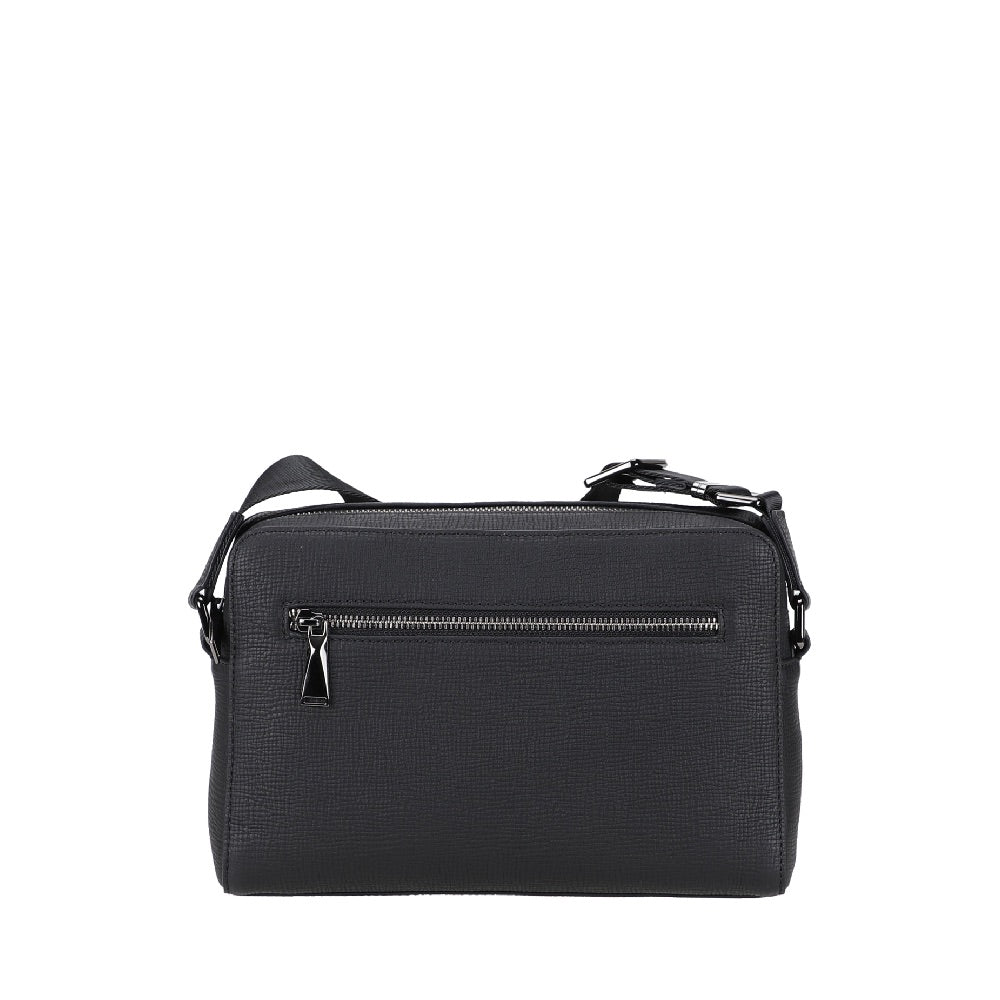 arthur-et-aston-lewis-besace-cuir-noir-poches-zipp-e image 3