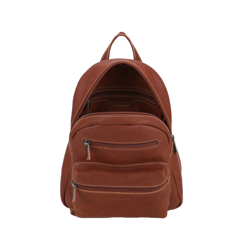 arthur-et-aston-rory-s-sac-dos-cuir-noir-compact-26-cm image 8