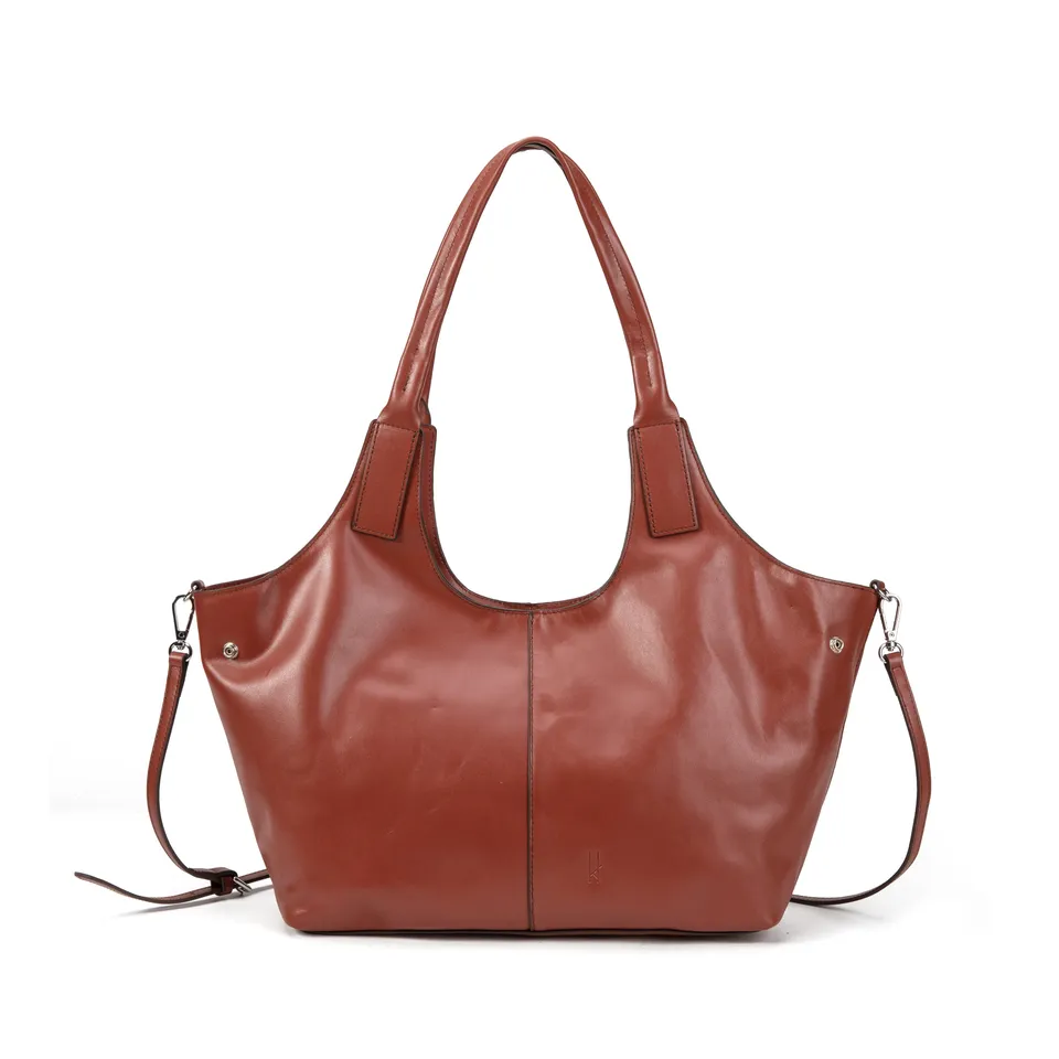 kate-lee-meline-sac-cuir-vachette-rouge-fonc-44-cm image 1
