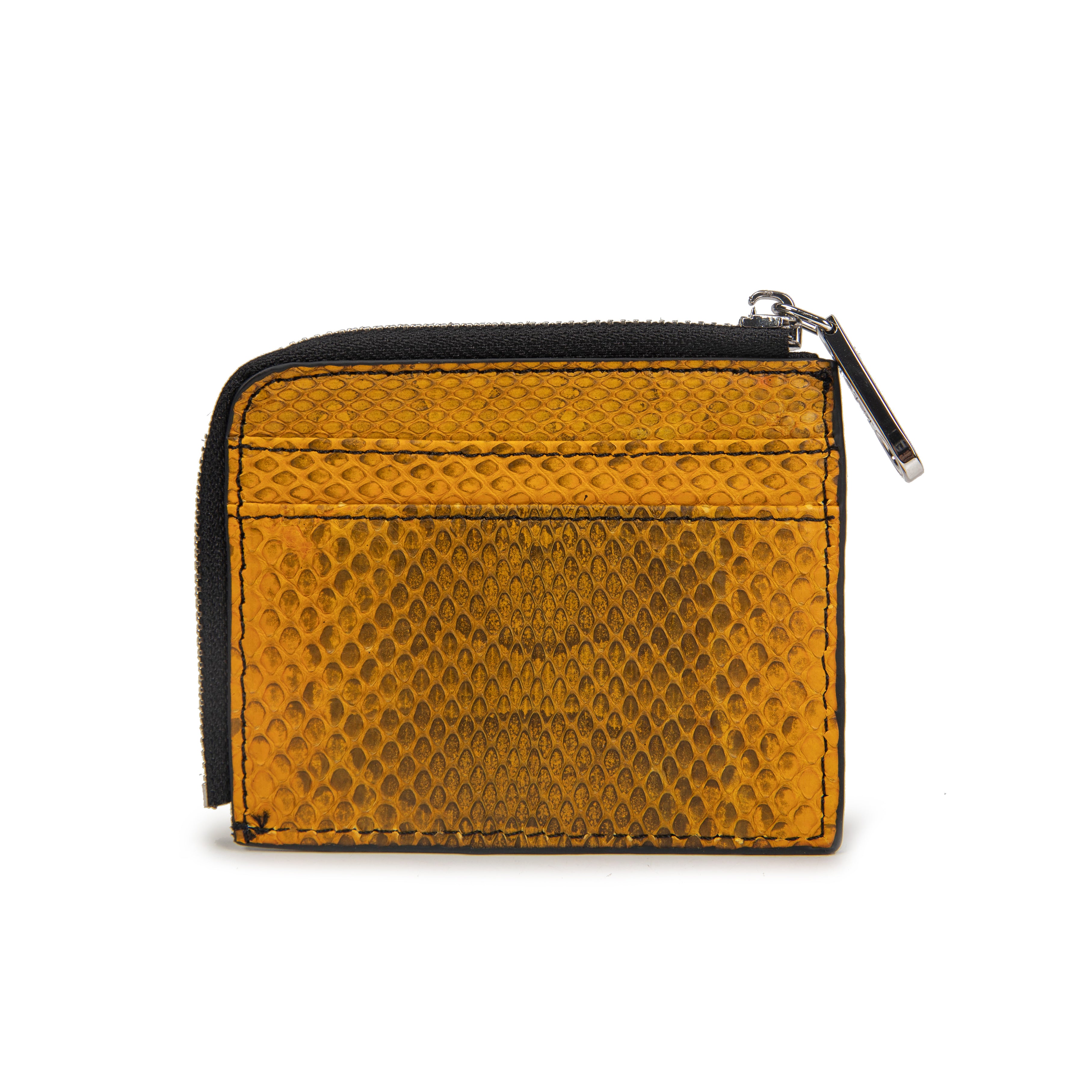 kate-lee-alo-s-se-porte-monnaie-cuir-jaune-serpent image 2