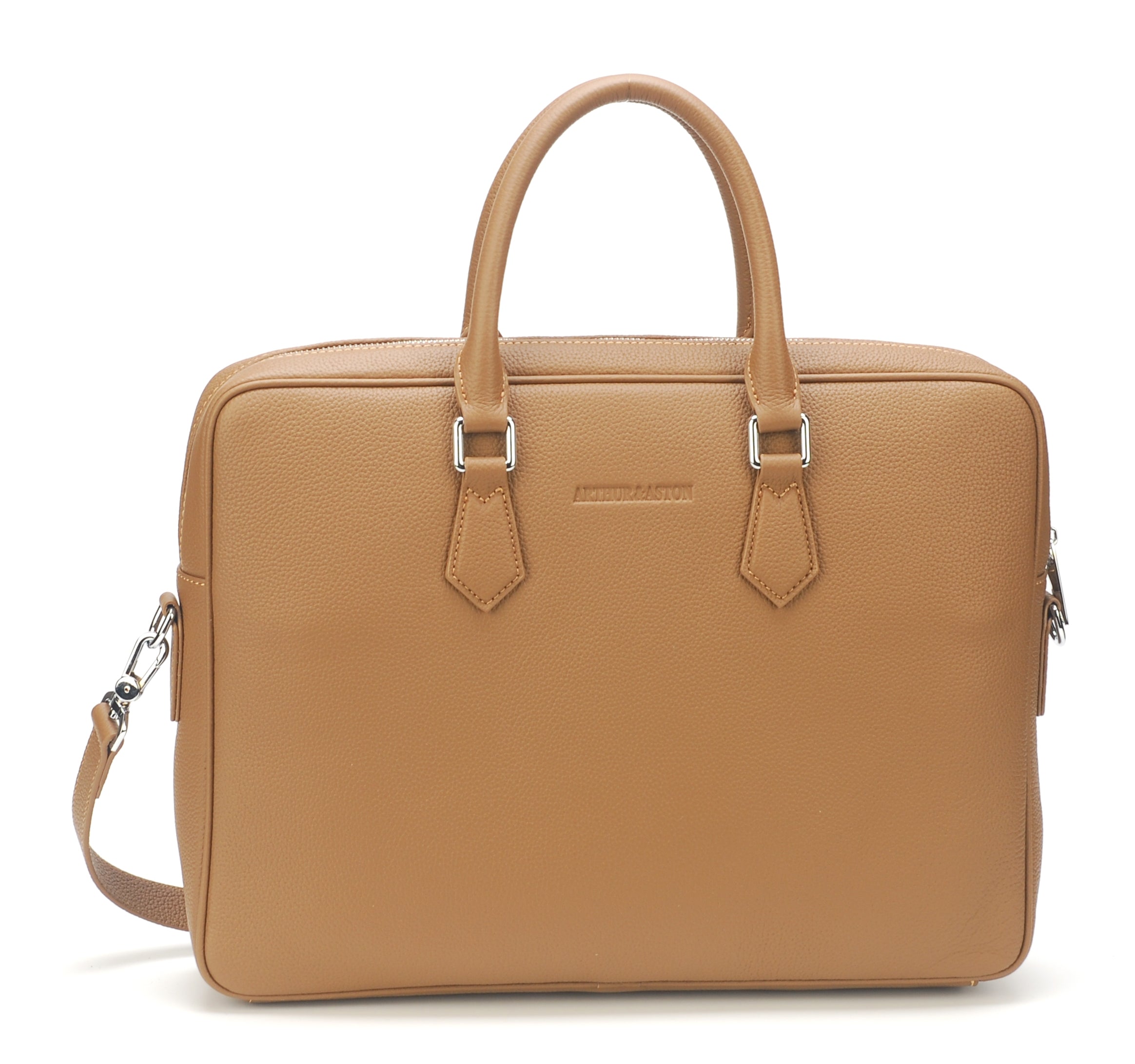 arthur-et-aston-porte-document-cuir-vachette-bleu-petit image 1