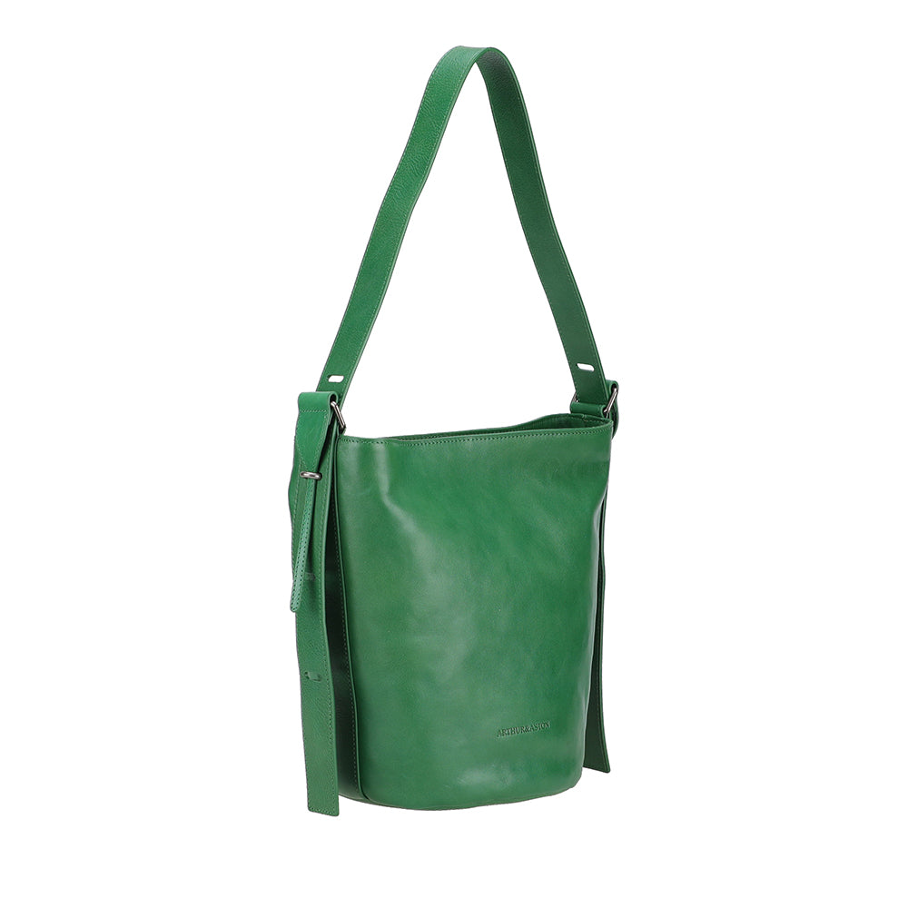 arthur-et-aston-edith-sac-seau-cuir-paule-vert image 7