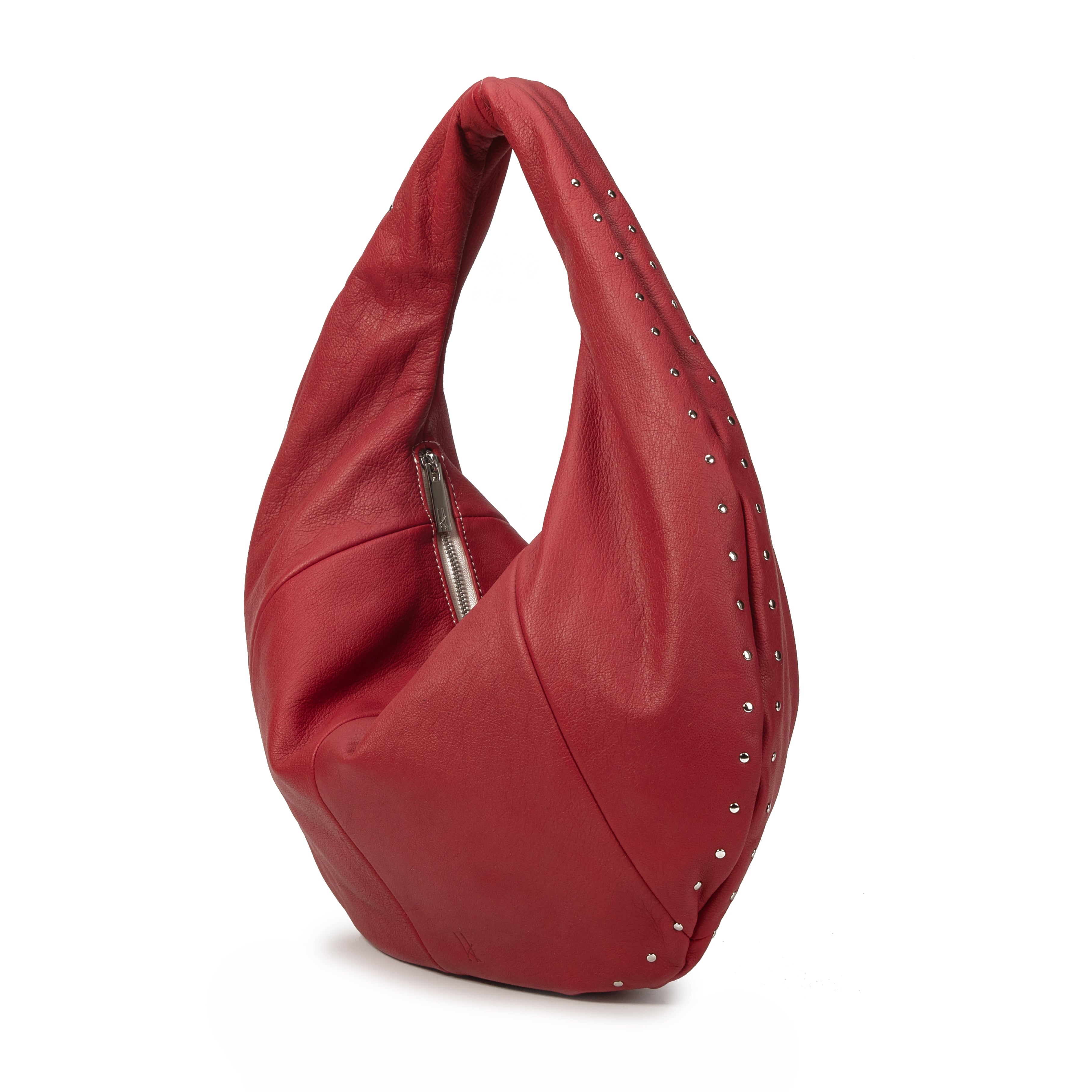kate-lee-josia-sac-demi-lune-cuir-ch-vre-rouge image 4