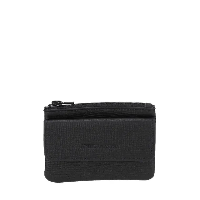 arthur-et-aston-lewis-porte-monnaie-cuir-noir-pleine-fleur image 1