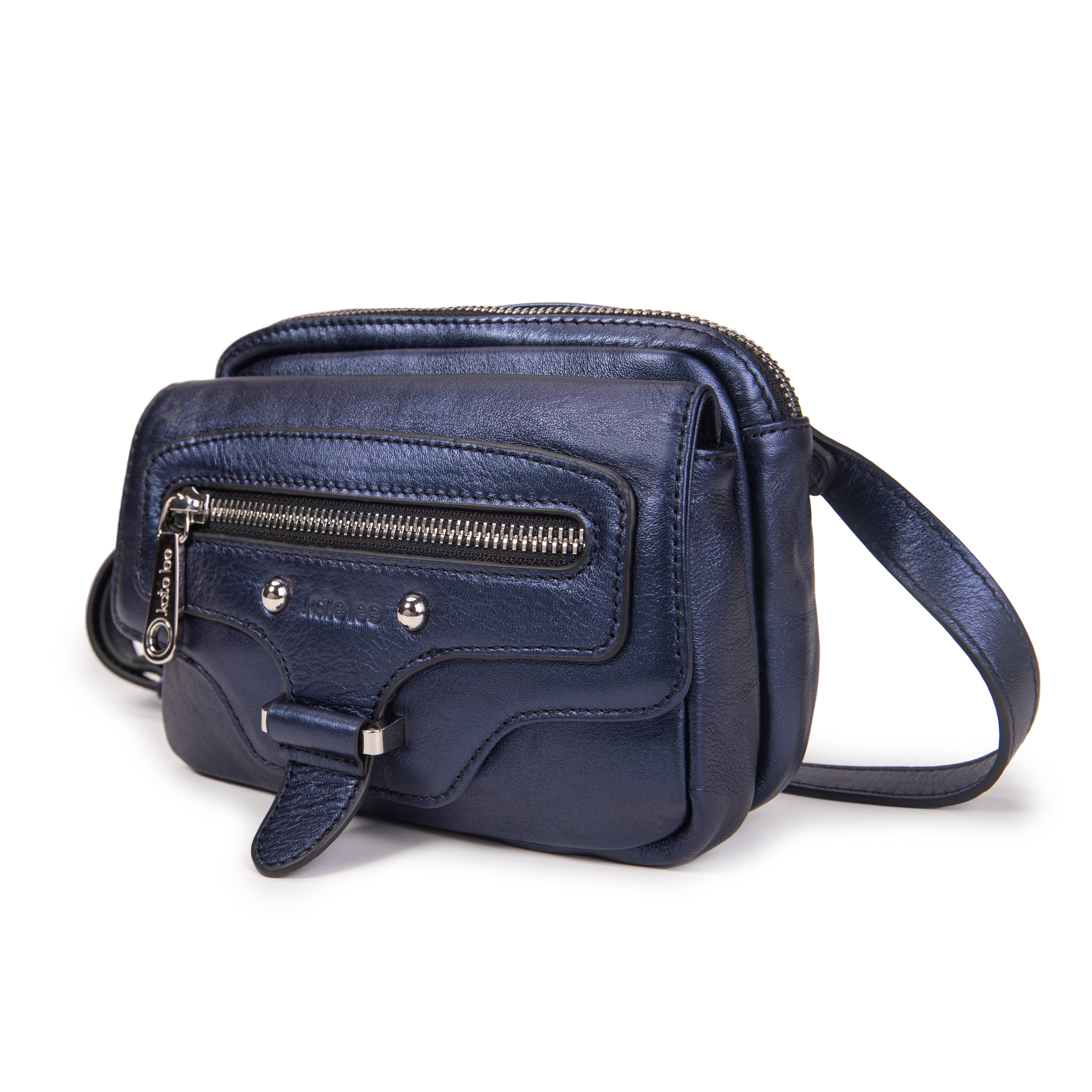 kate-lee-hena-sac-bandouli-re-bleu-vachette-nacr-e image 2