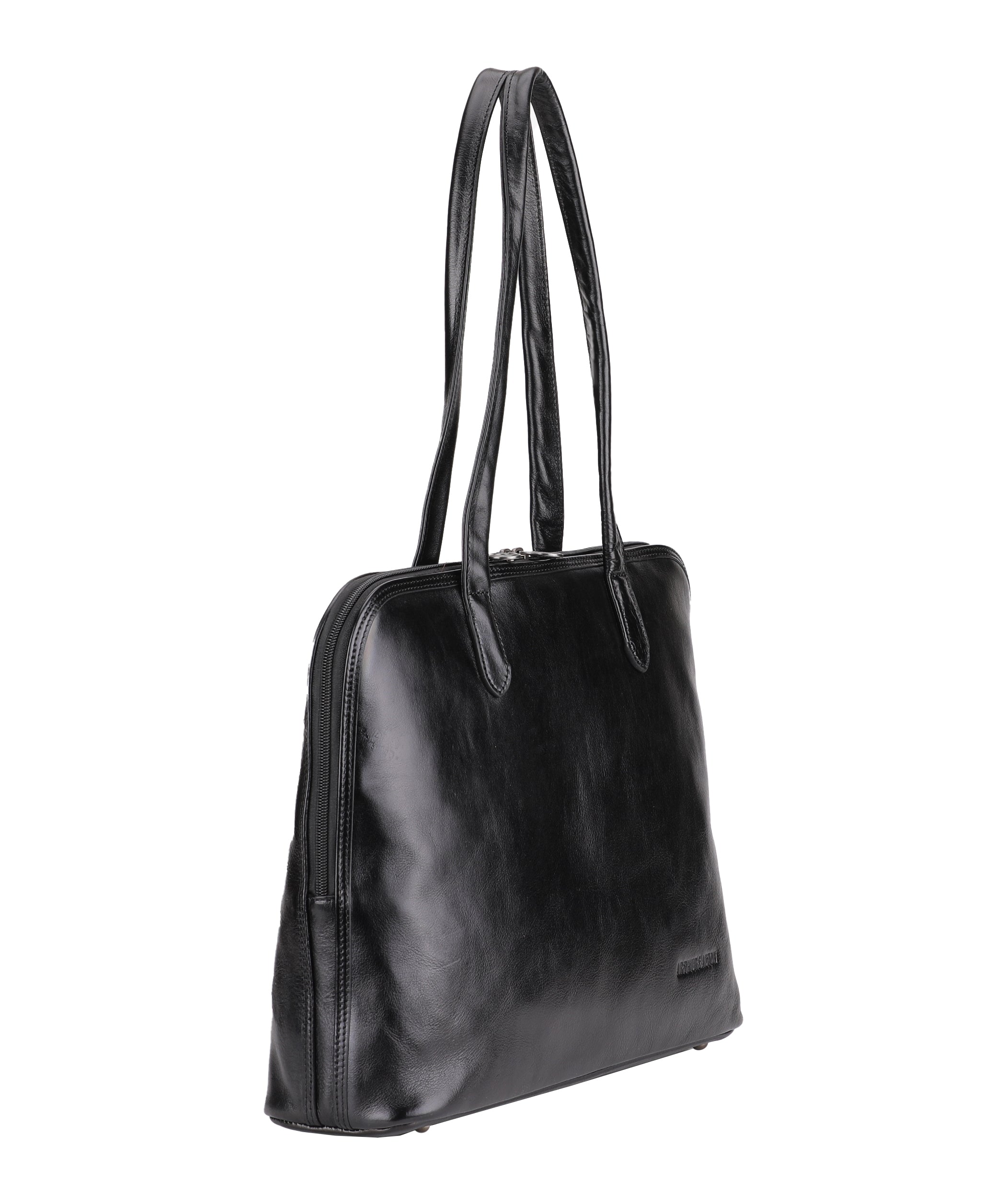 arthur-et-aston-edith-sac-shopping-cuir-noir image 2