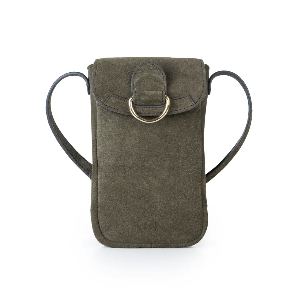 kate-lee-zelie-v-pochette-t-l-phone-vert-velours image 1