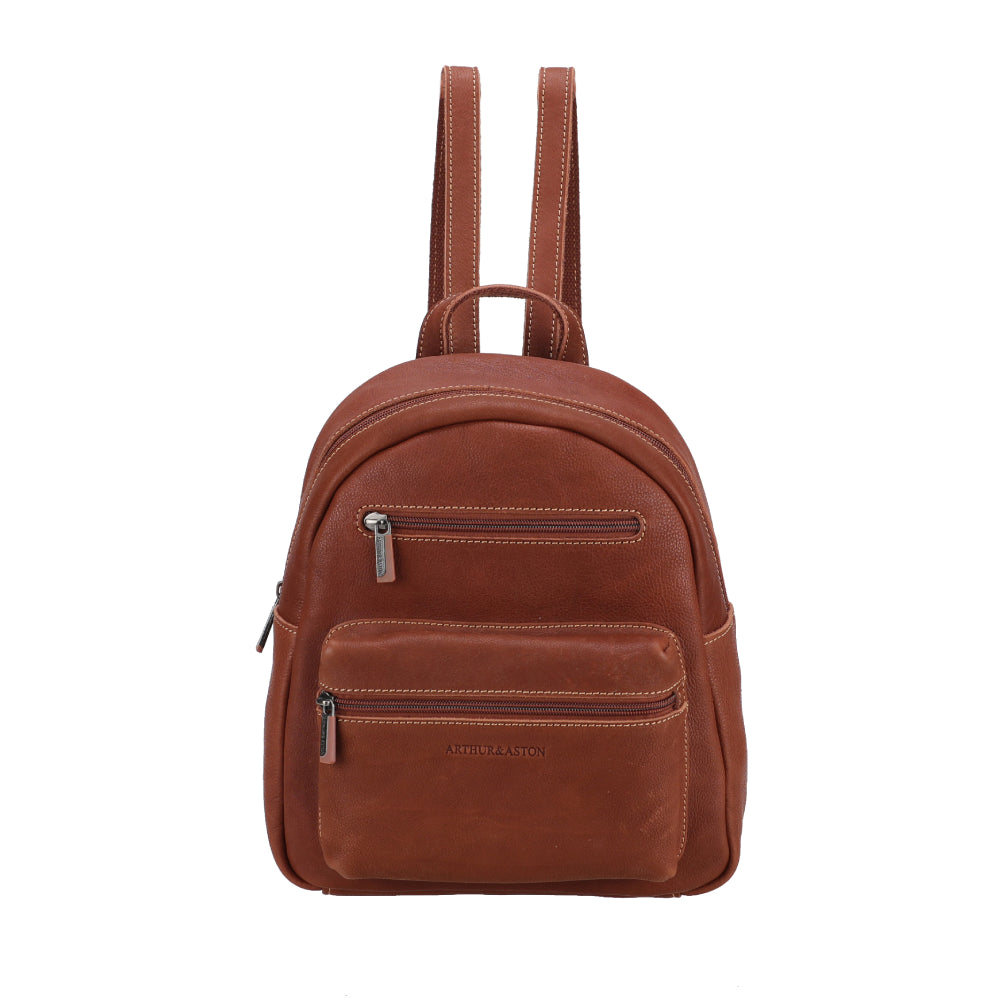 arthur-et-aston-rory-s-sac-dos-cuir-noir-compact-26-cm image 5