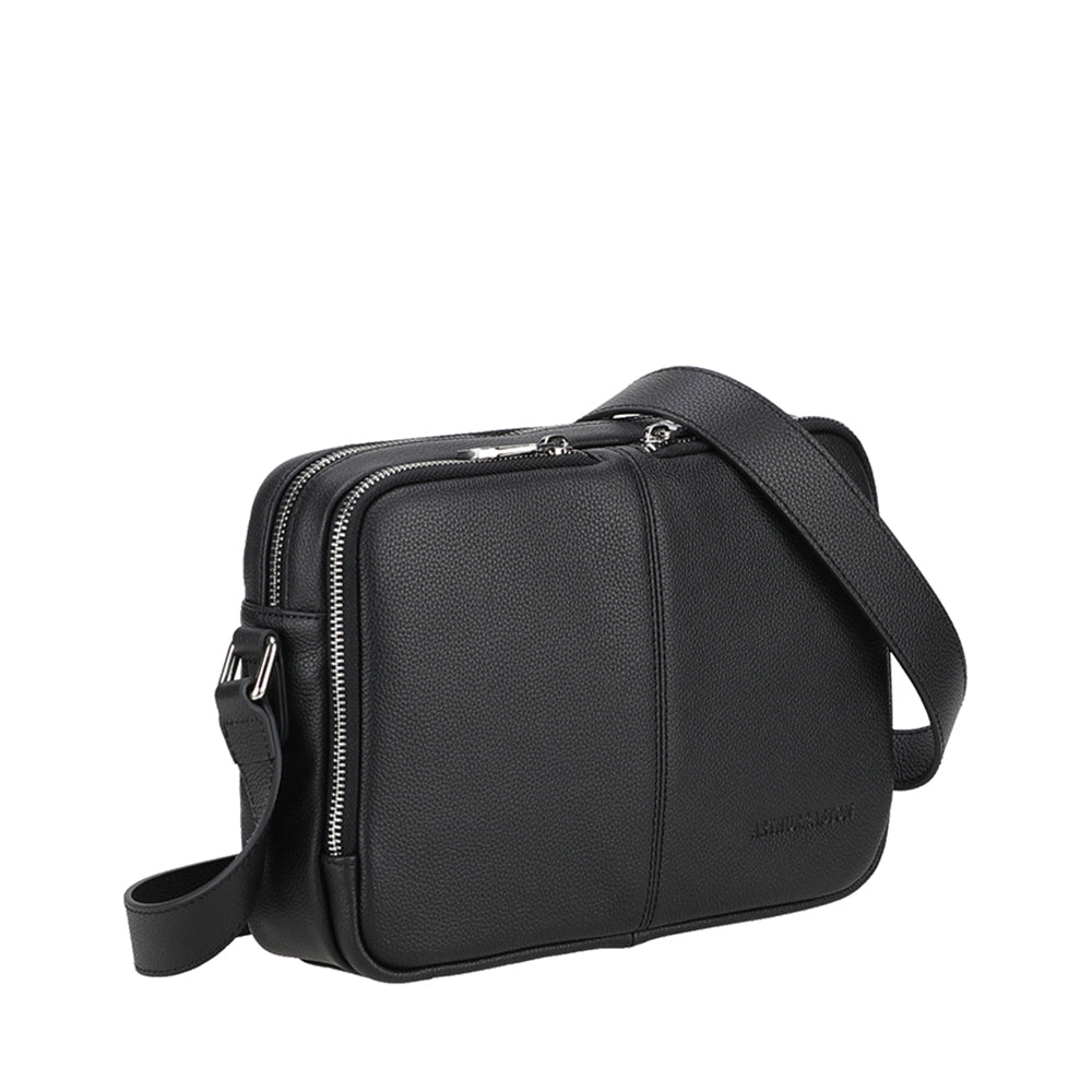 arthur-et-aston-ga-l-petite-besace-cuir-noir-zipp-e image 2