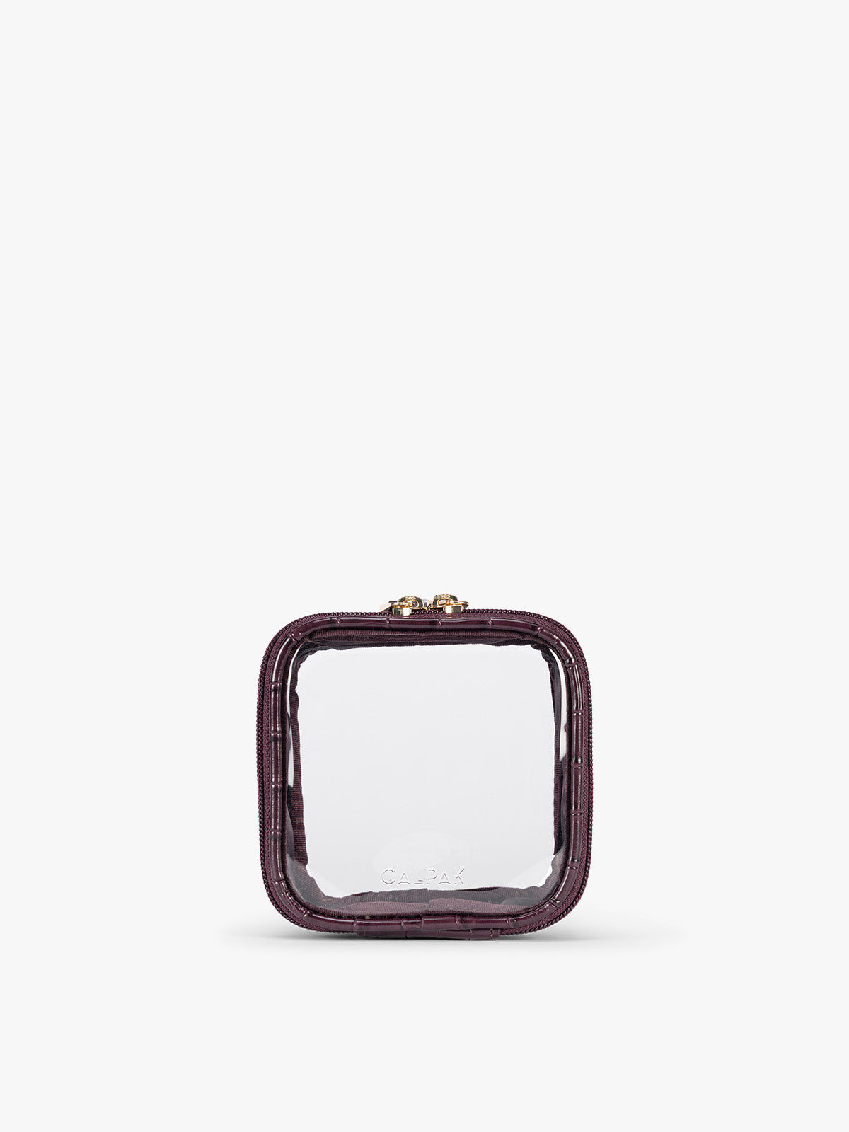 calpak-kaya-mini-trousse-maquillage-croco-marine-transparente image 5