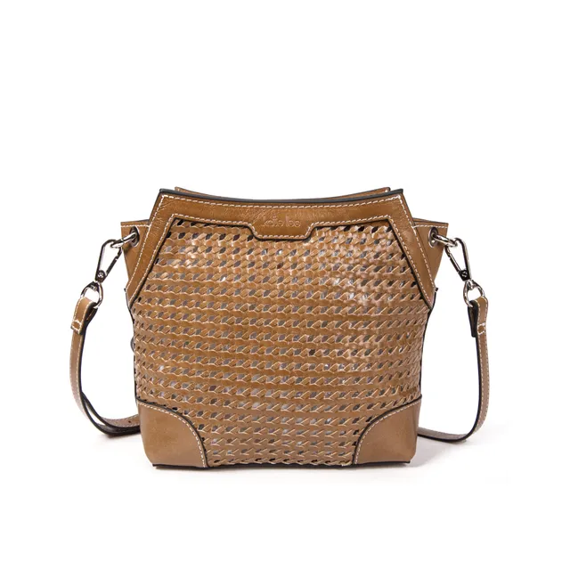 kate-lee-bonbon-tane-sac-bandouli-re-cuir-miel-tress image 1