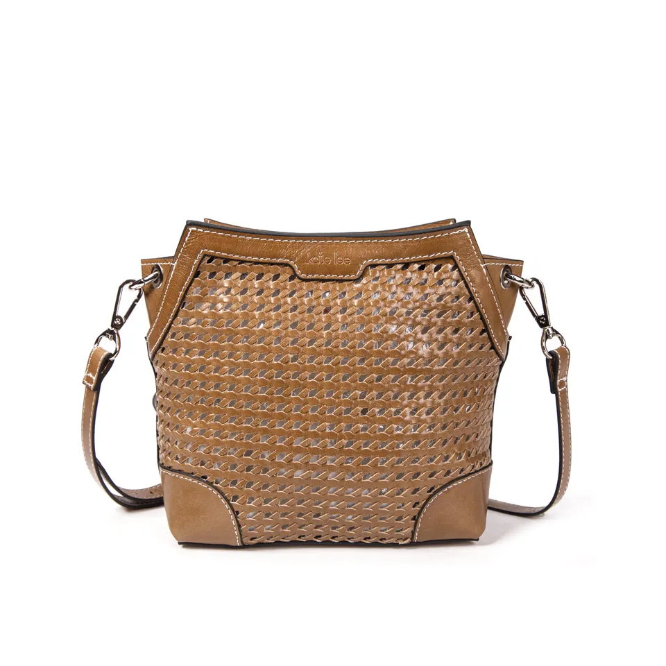 kate-lee-bonbon-tane-sac-bandouli-re-cuir-miel-tress image 1