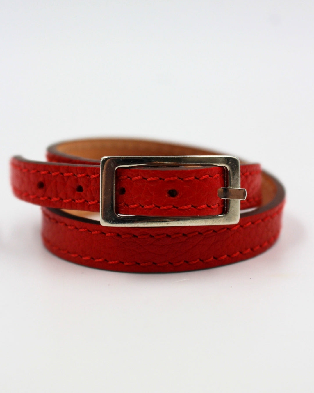 berthille-bracelet-double-tour-cuir-lapiz-40-cm image 2