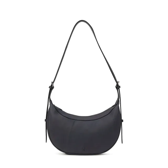 kate-lee-palma-sac-demi-lune-bleu-marine-vachette image 1