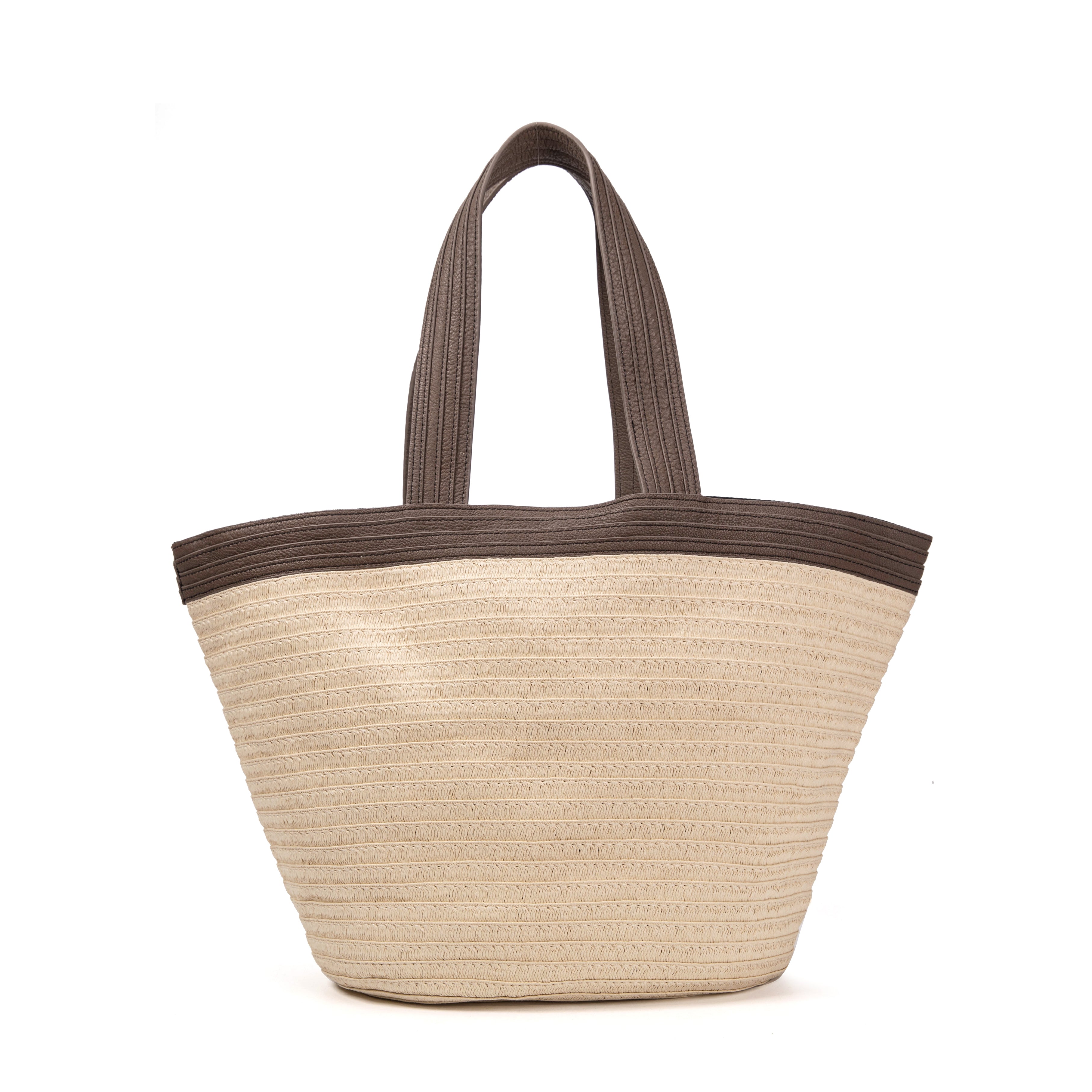 kate-lee-patty-sac-cabas-paille-gris-fonc image 4