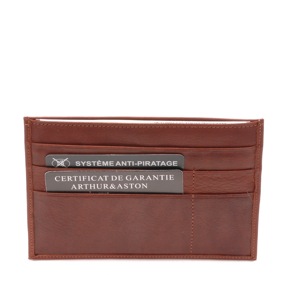 arthur-et-aston-pablo-porte-papiers-cuir-plong-cognac image 6