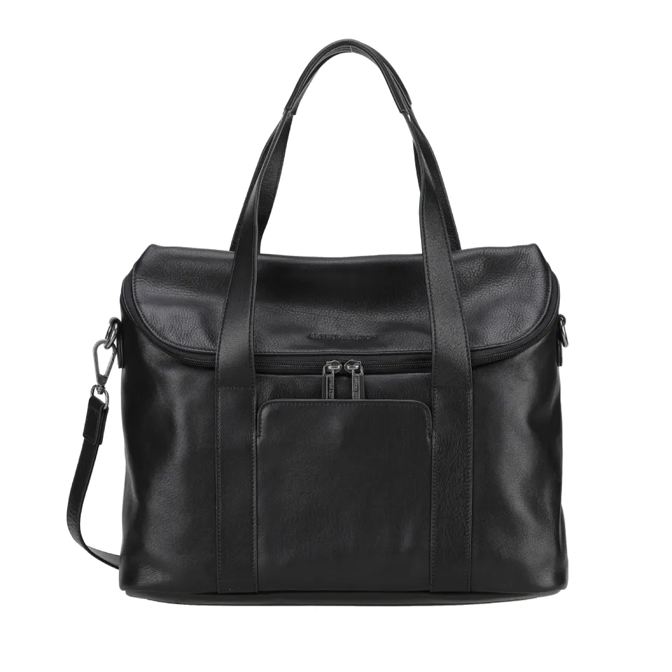arthur-et-aston-l-on-sac-port-main-cuir-noir-a4-ordinateur image 1