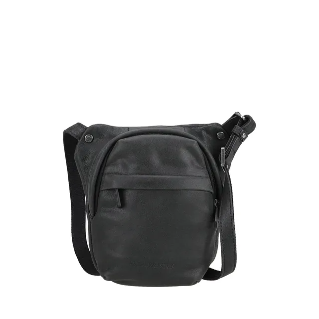 arthur-et-aston-achille-petit-sac-travers-cuir-noir-pleine-fleur image 1