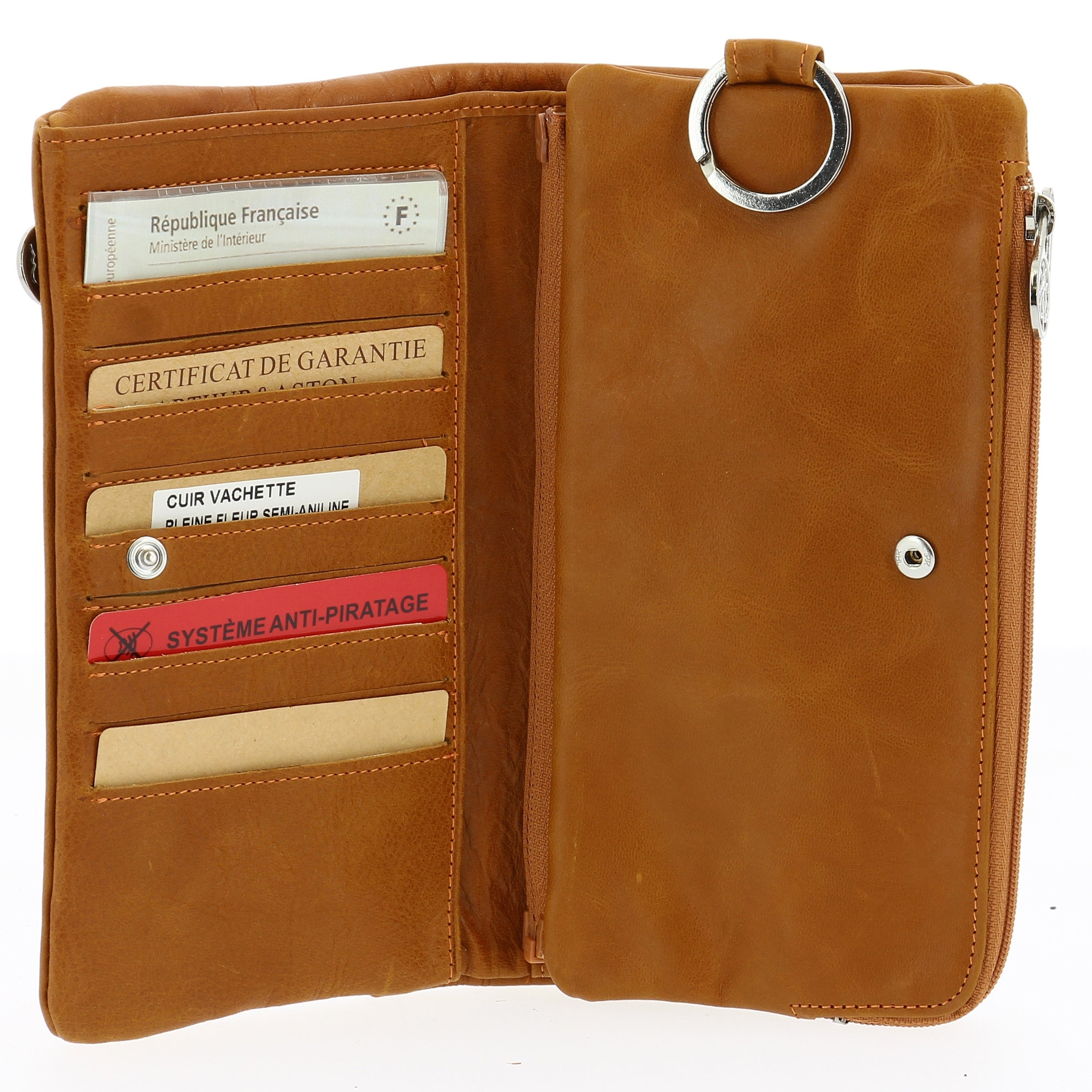 arthur-et-aston-rose-portefeuille-cuir-huil-noir-grand-mod-le image 8