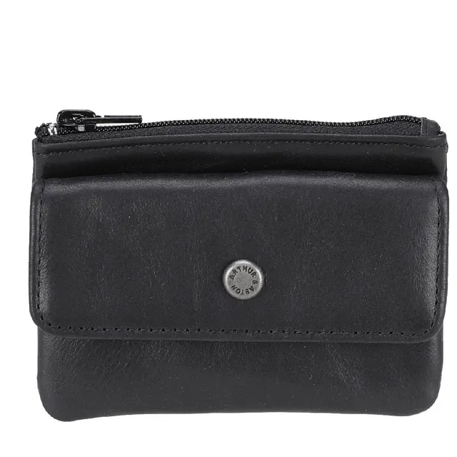 arthur-et-aston-cosmo-porte-monnaie-cuir-noir-pleine-fleur image 1