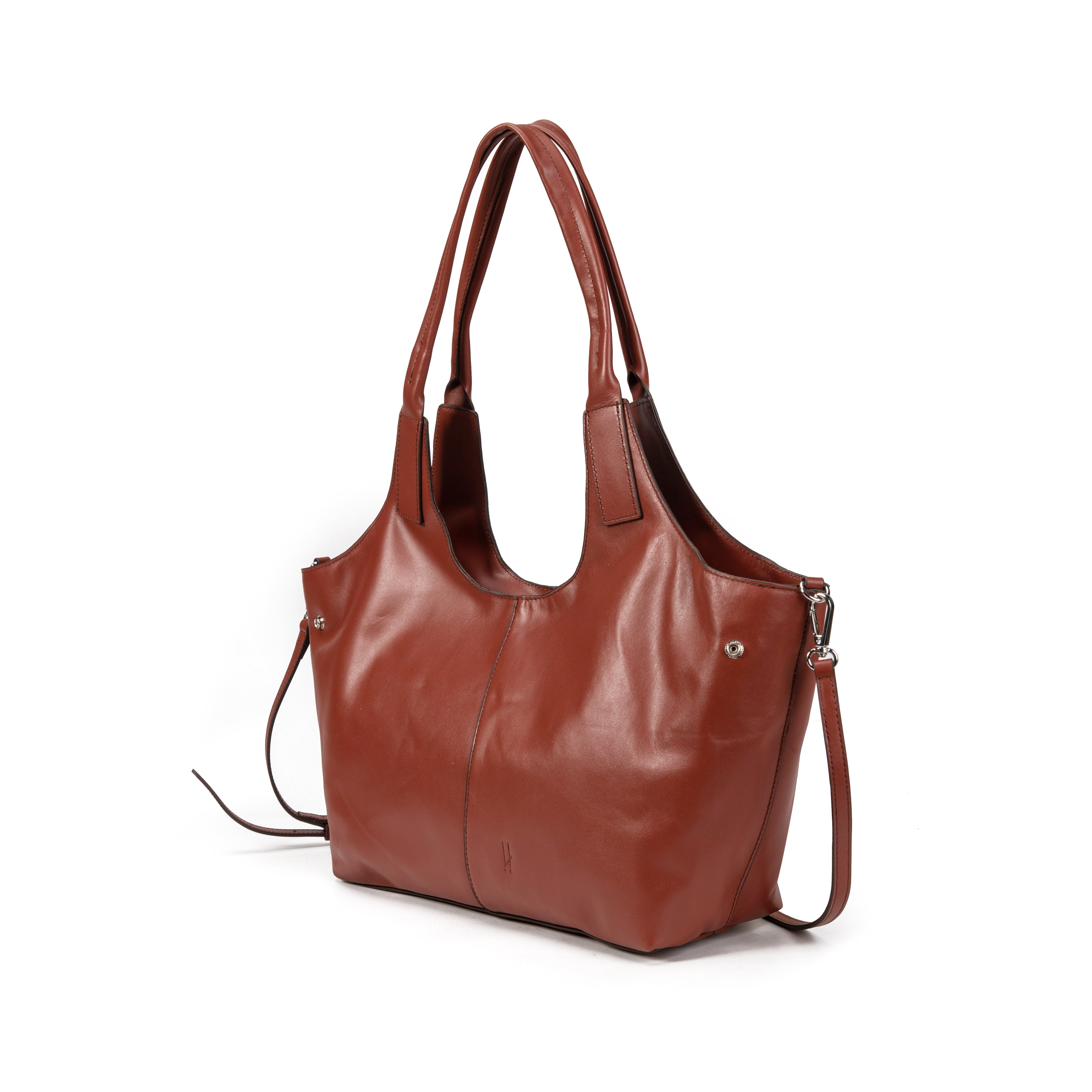 kate-lee-meline-sac-cuir-vachette-rouge-fonc-44-cm image 2