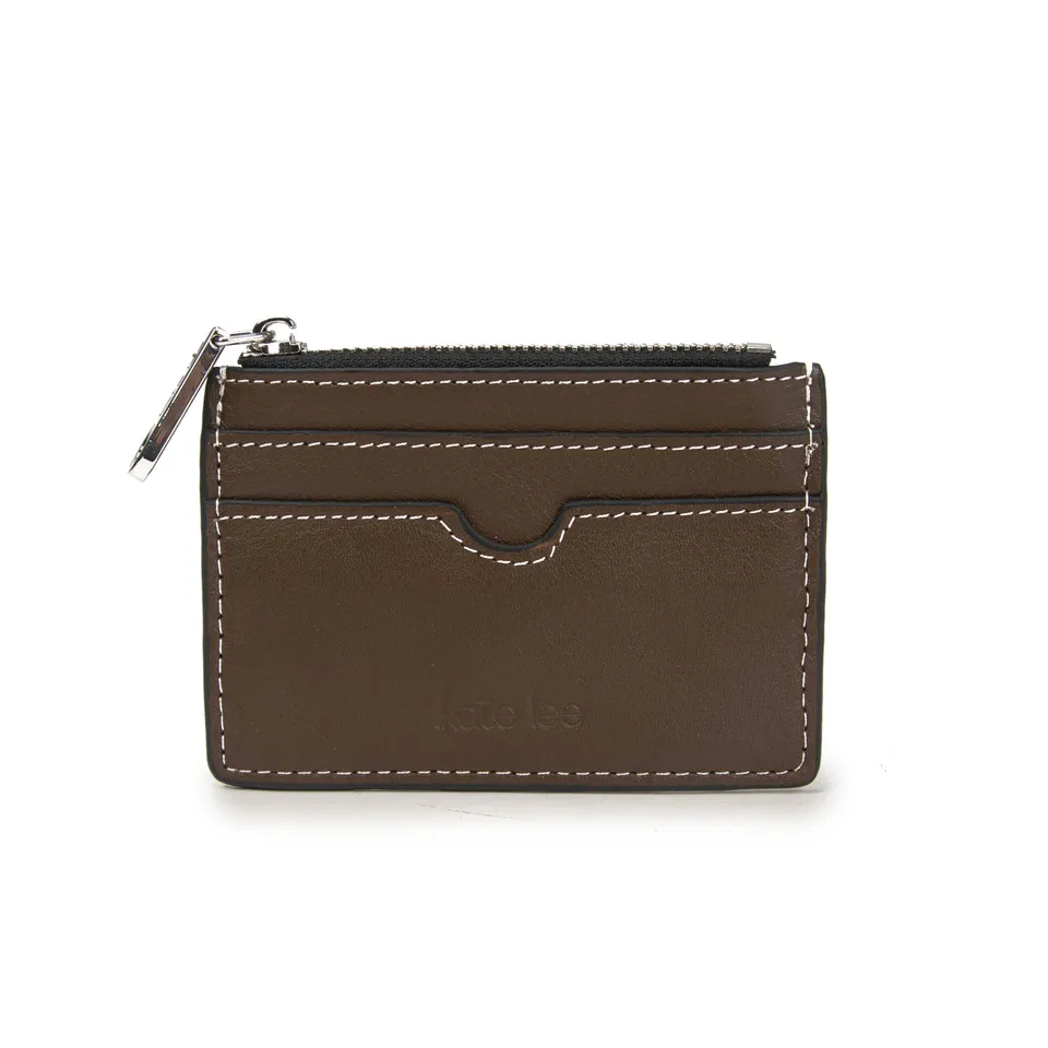 kate-lee-anyssa-porte-monnaie-cuir-taupe-vachette image 1
