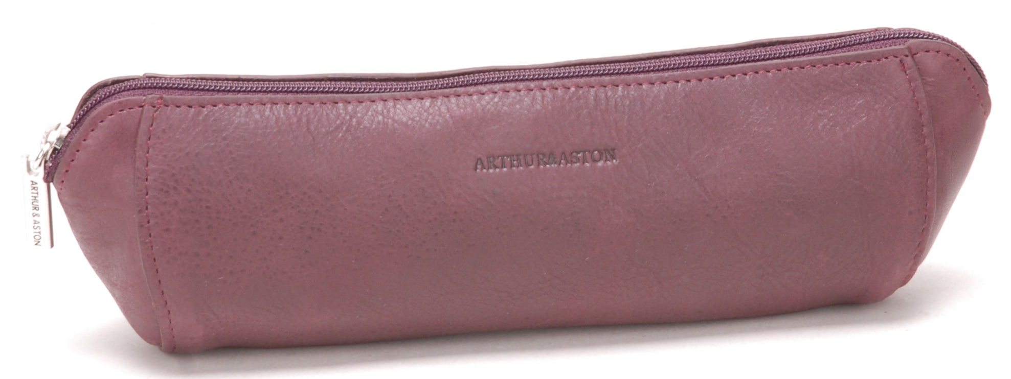 arthur-et-aston-rose-trousse-stylos-cuir-huil-bleu image 3