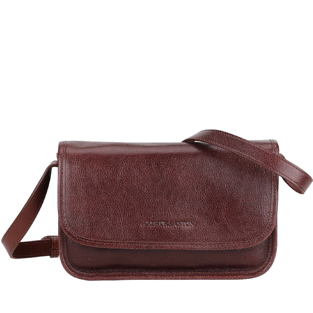 arthur-et-aston-edith-sac-bandouli-re-cuir-cognac-mini image 8