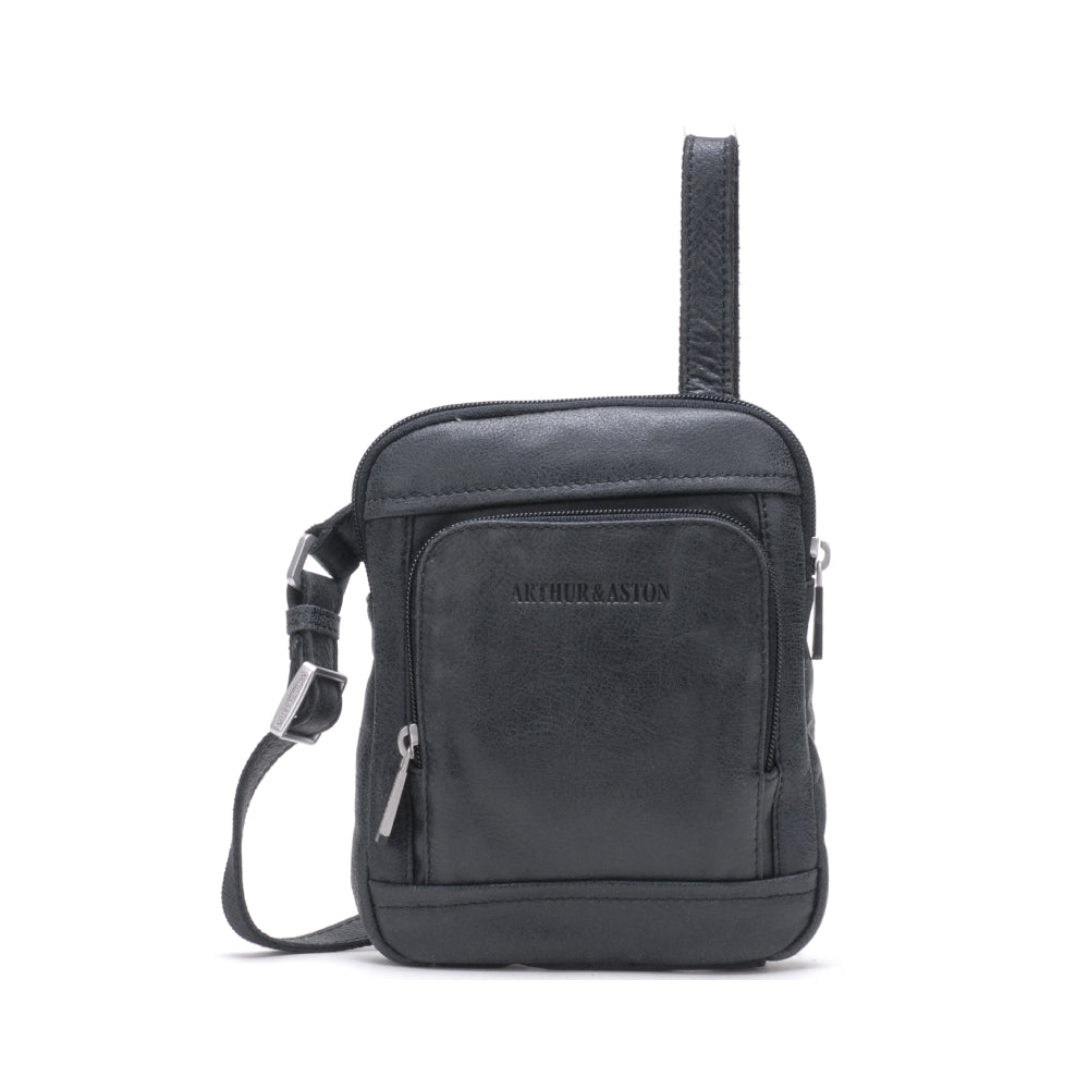 arthur-et-aston-cristiano-sacoche-holster-cuir-noir-destroy image 1