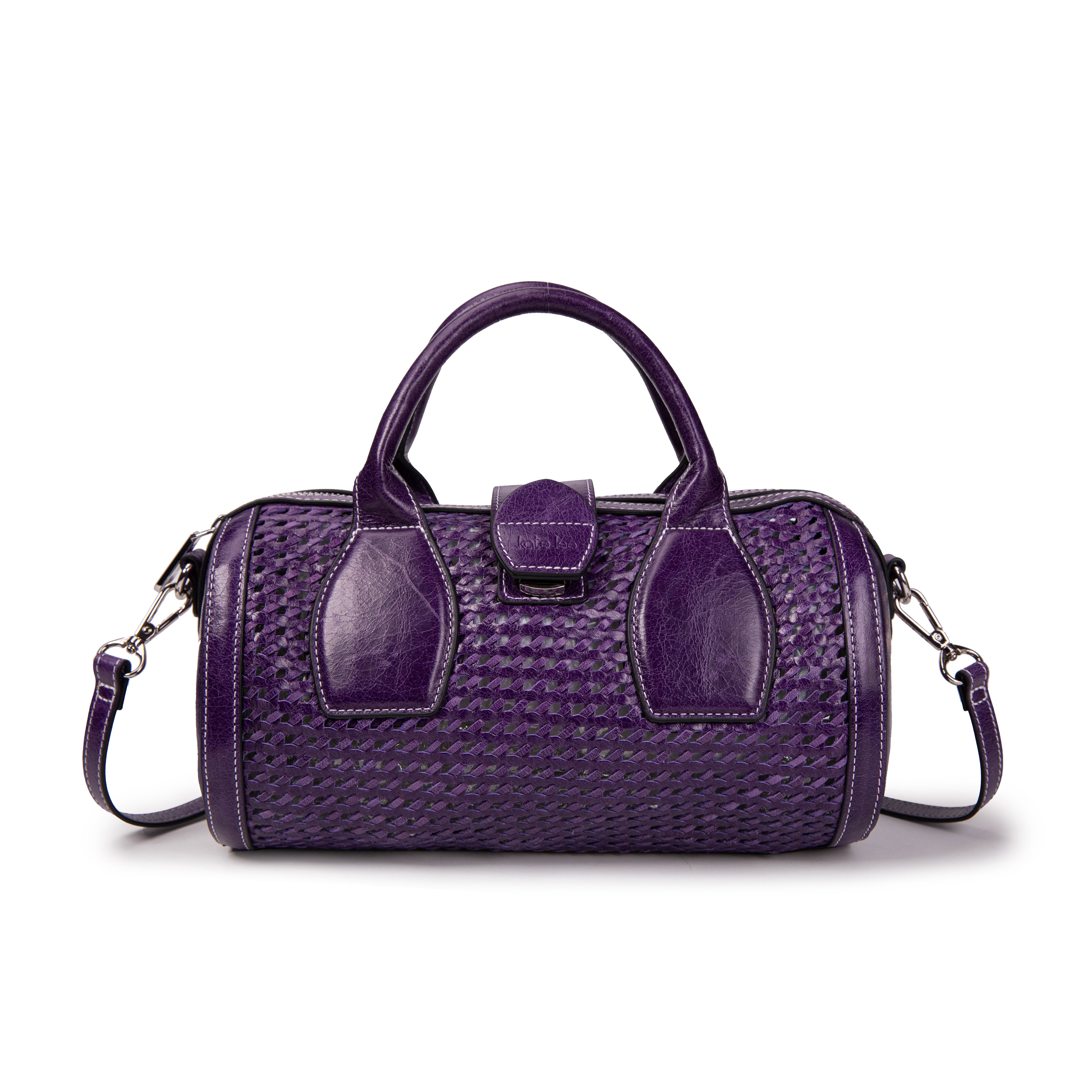 kate-lee-frola-sac-main-violet-vachette-tress-e image 1