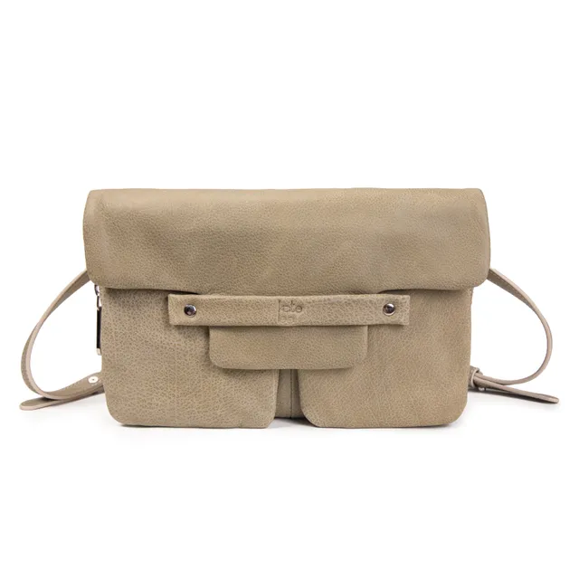 kate-lee-lisia-sac-bandouli-re-cuir-grain-amande image 1