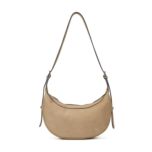 kate-lee-palma-sac-demi-lune-cuir-taupe image 1