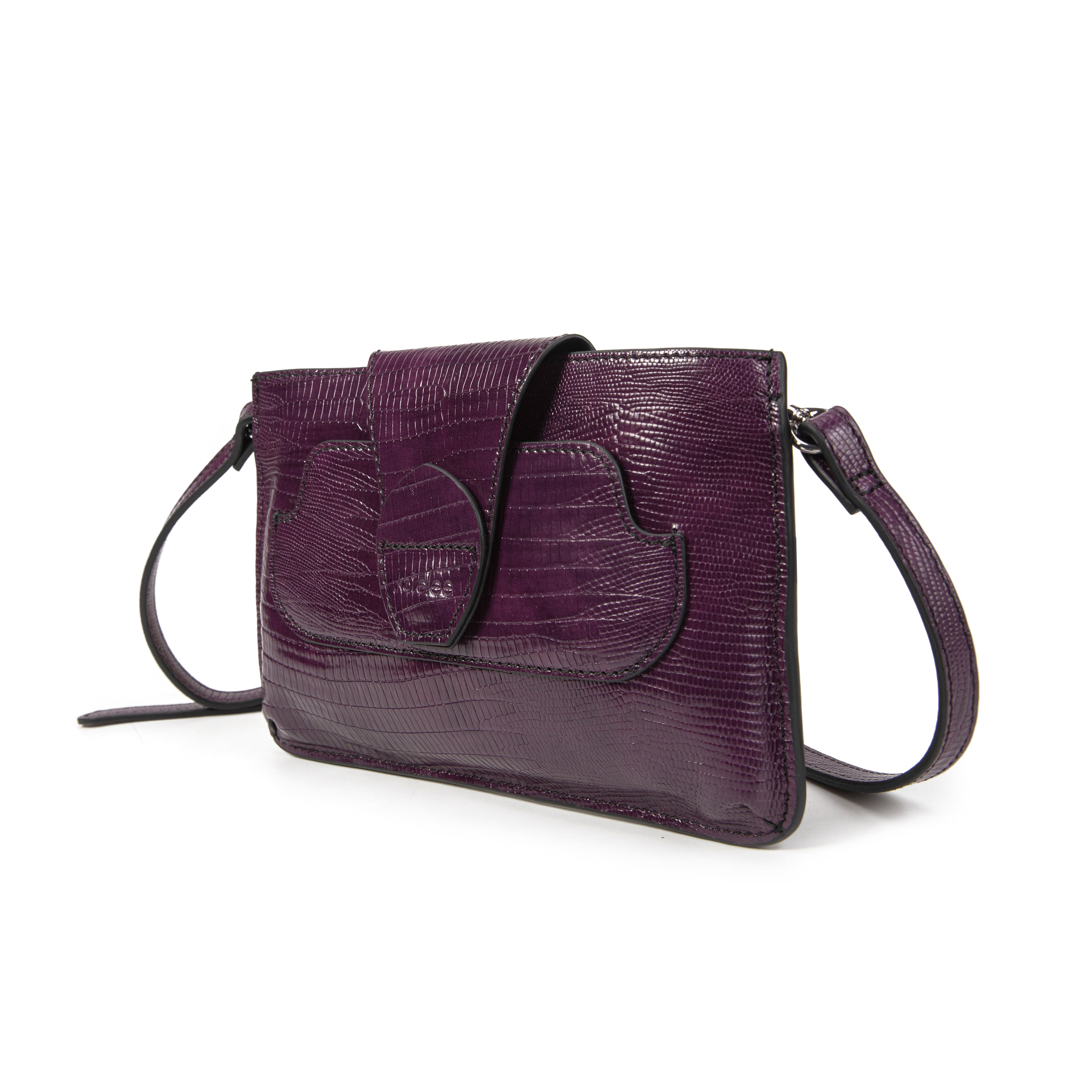 kate-lee-pochettes-pochette-lp-cuir-l-zard-violet image 2