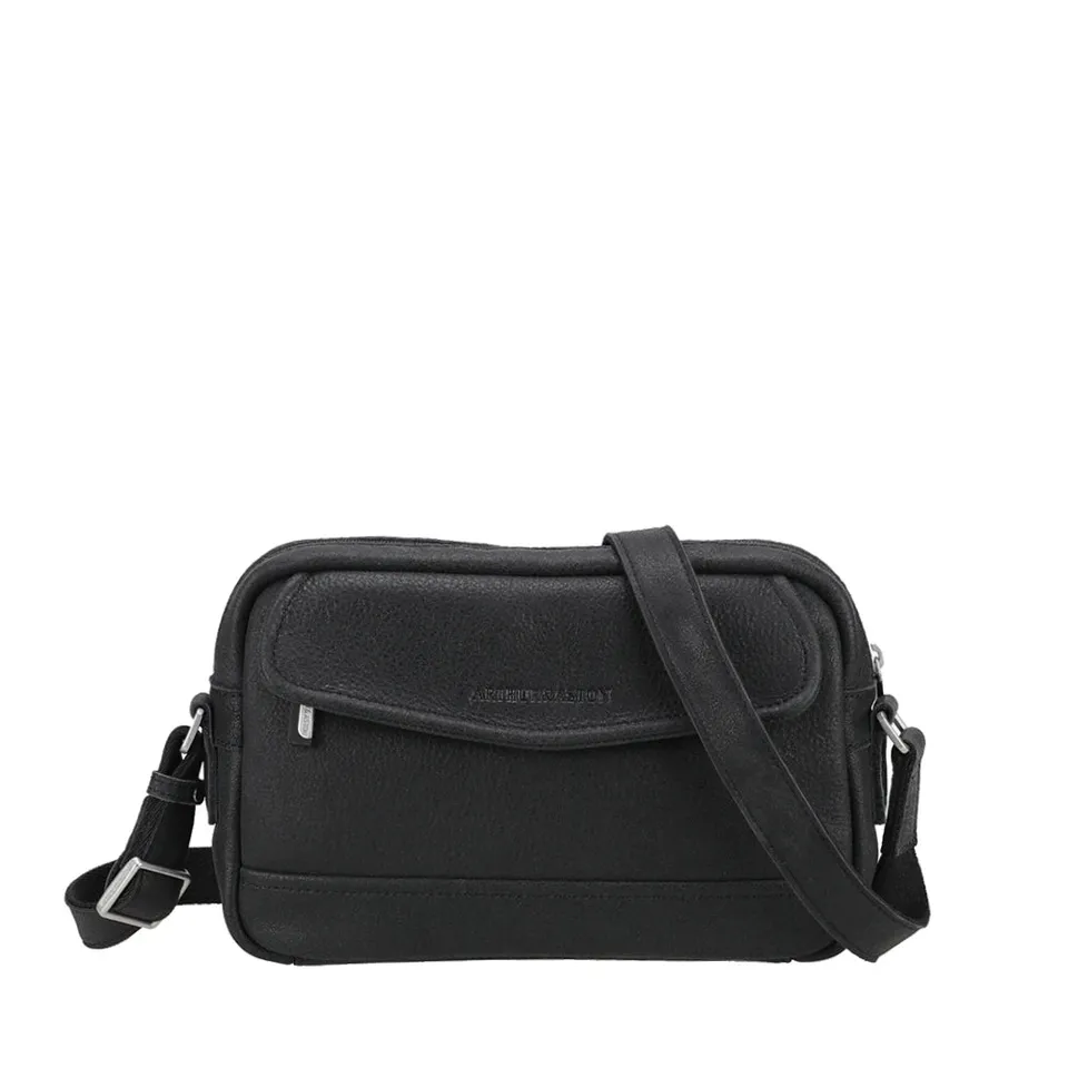 arthur-et-aston-owen-besace-homme-cuir-noir-compact image 1
