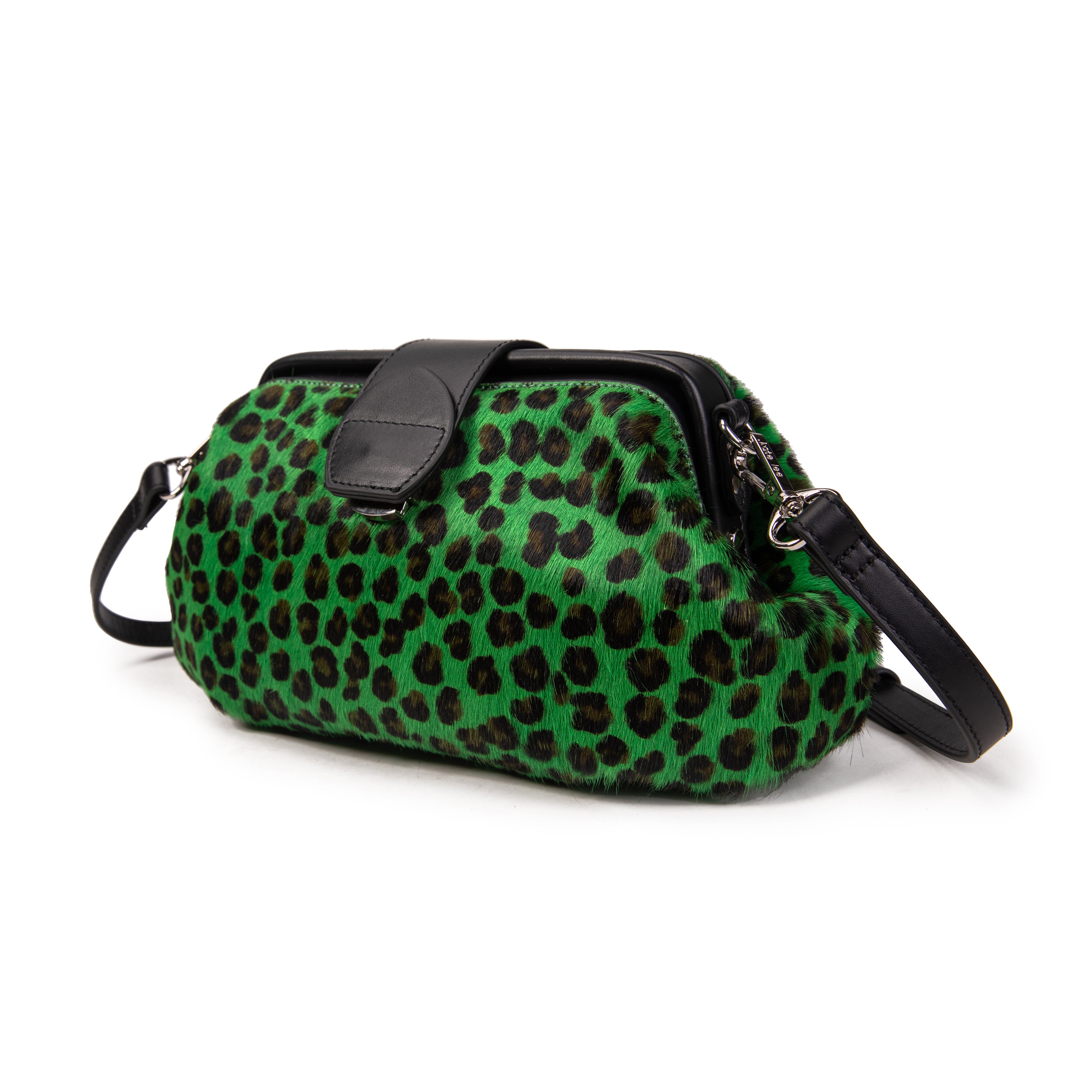 kate-lee-marta-sac-bandouli-re-vert-l-opard-vachette image 2
