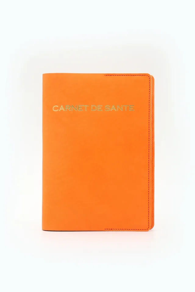atelier-penso-carnet-de-sant-cuir-orange image 1